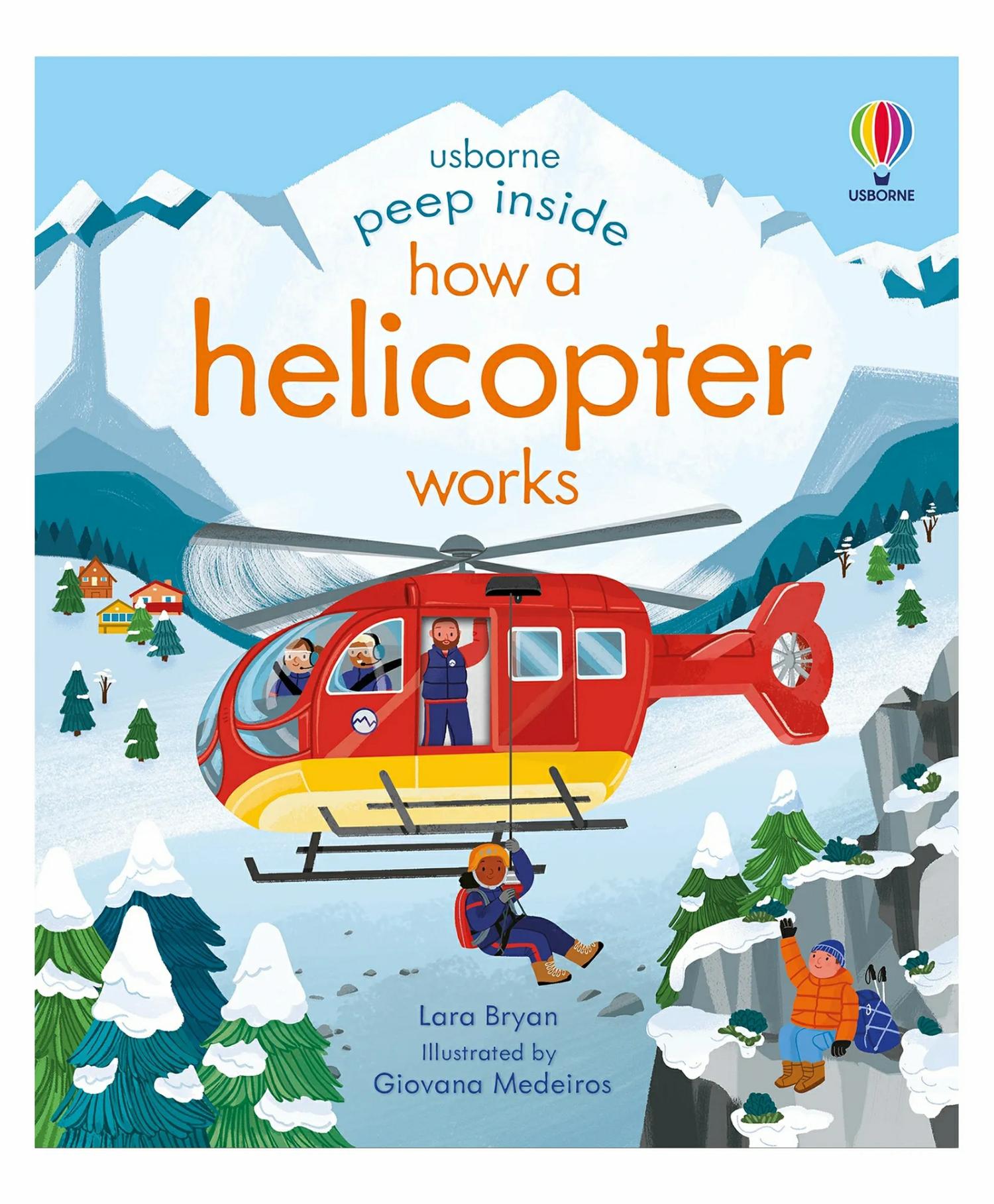 Peep Inside How A Helicopter Works Board Book By Lara Bryan – English  |   Board Books Board Books Board Books