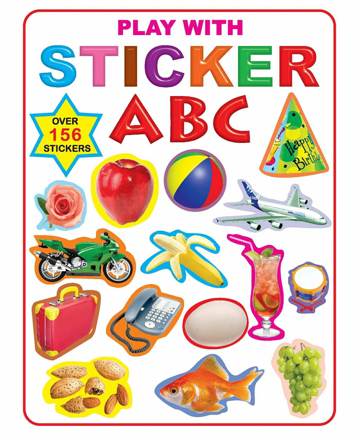 Play With Sticker Abc – English  |   Sticker Books Sticker Books Sticker Books