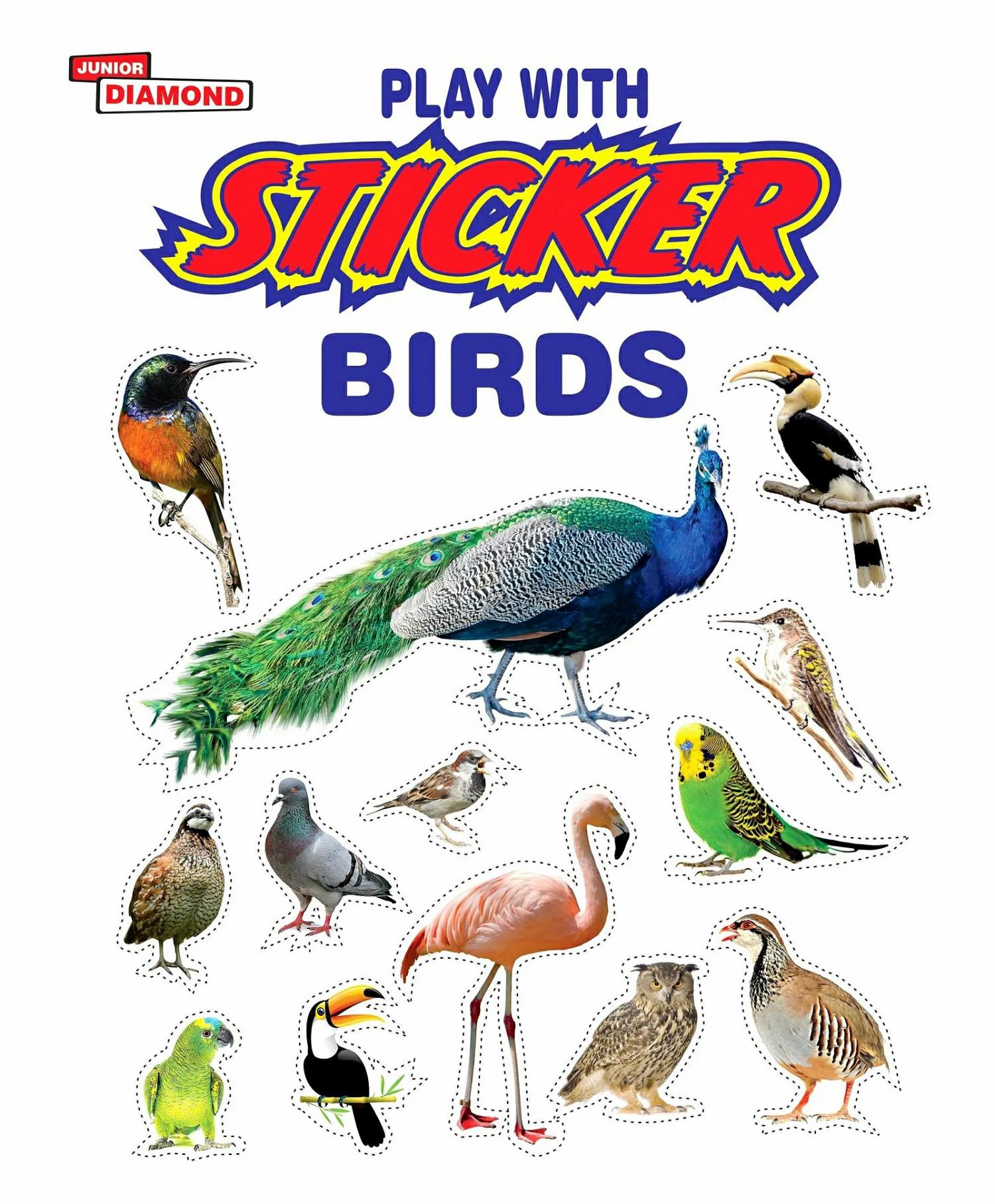 Play With Sticker Birds – English  |   Sticker Books Sticker Books Sticker Books