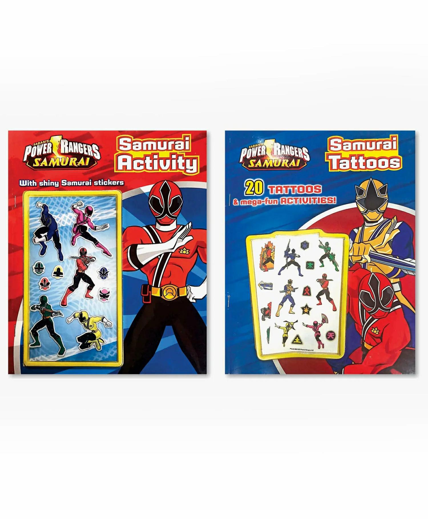 Power Rangers Samurai And Samurai Tattoos Activities Pack Of 2 Book – English  |   Sticker Books Sticker Books Sticker Books