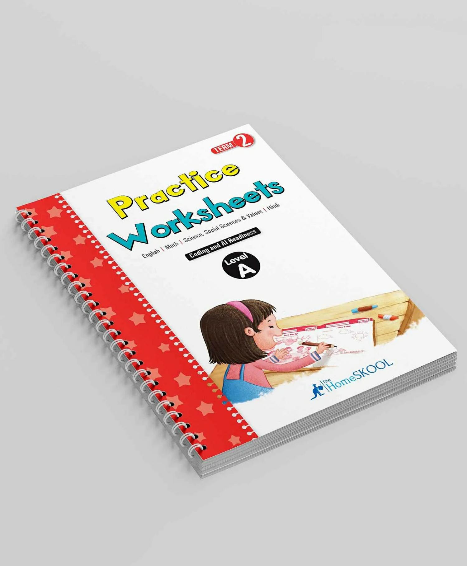 Practice Worksheets Term 2 Book – Hindi English  |   Academic Books Academic Books Academic Books