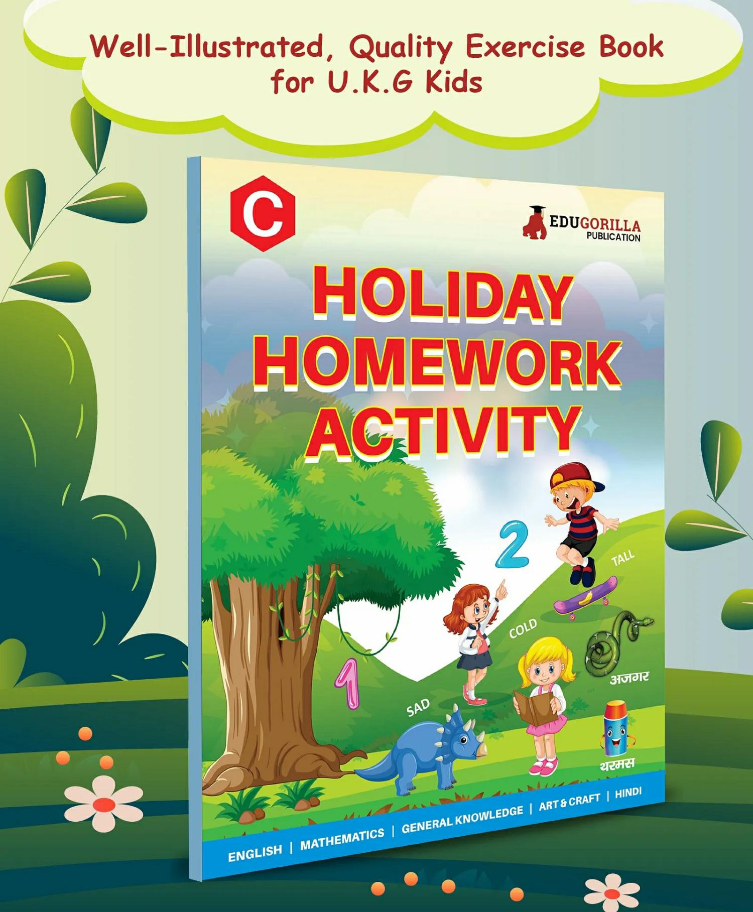 Pre-Primary Holiday Homework Activity (C) Book Pack Of 1 – English  |   Picture Books Picture Books Picture Books