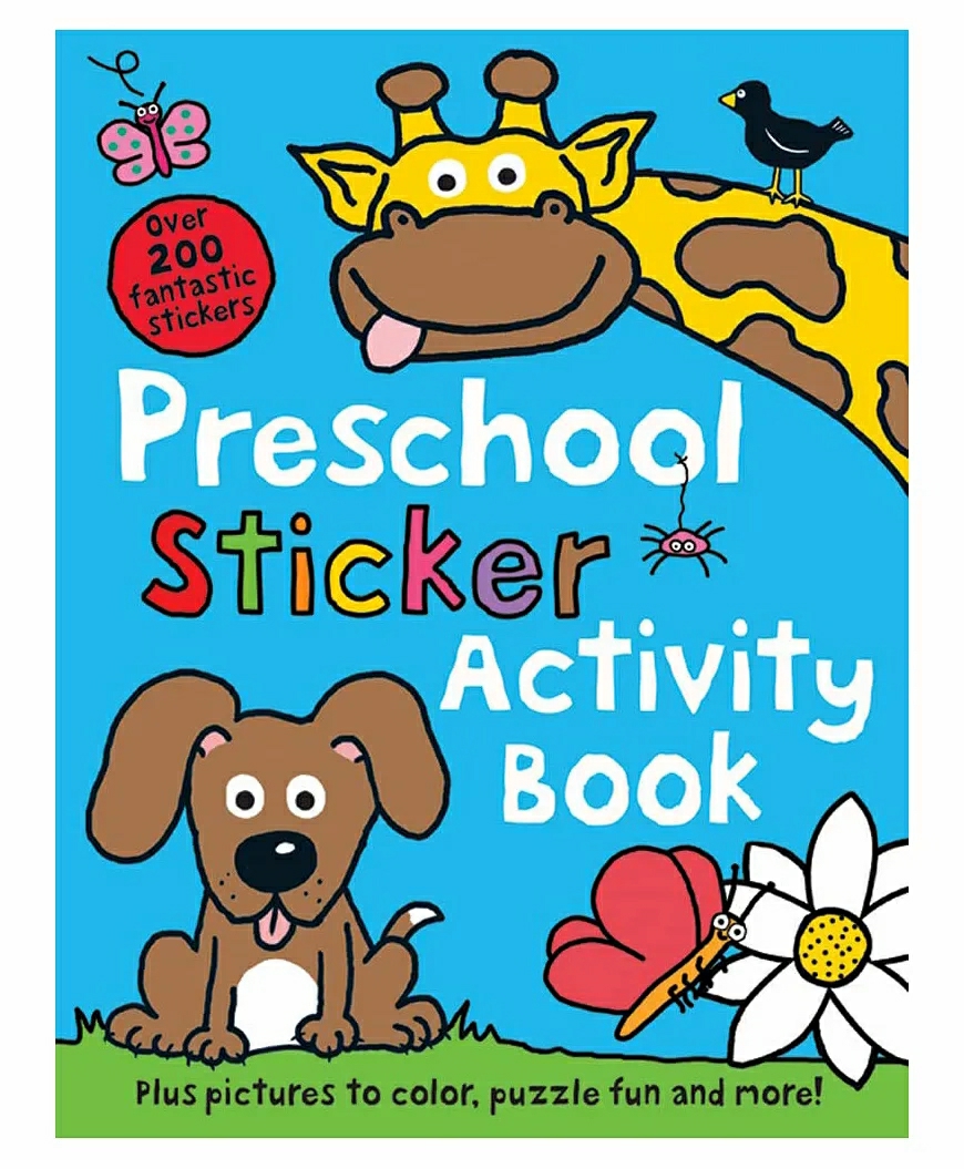 Preschool Color & Activity Book By Roger Priddy – English  |   Sticker Books Sticker Books Sticker Books