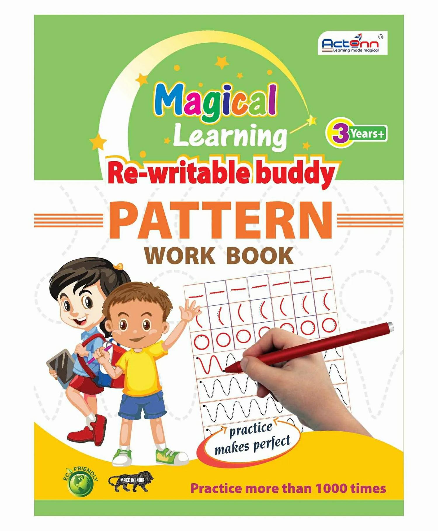 Re Writable Buddy Pattern Work Book – English  |   Read & Learn Read & Learn Read & Learn