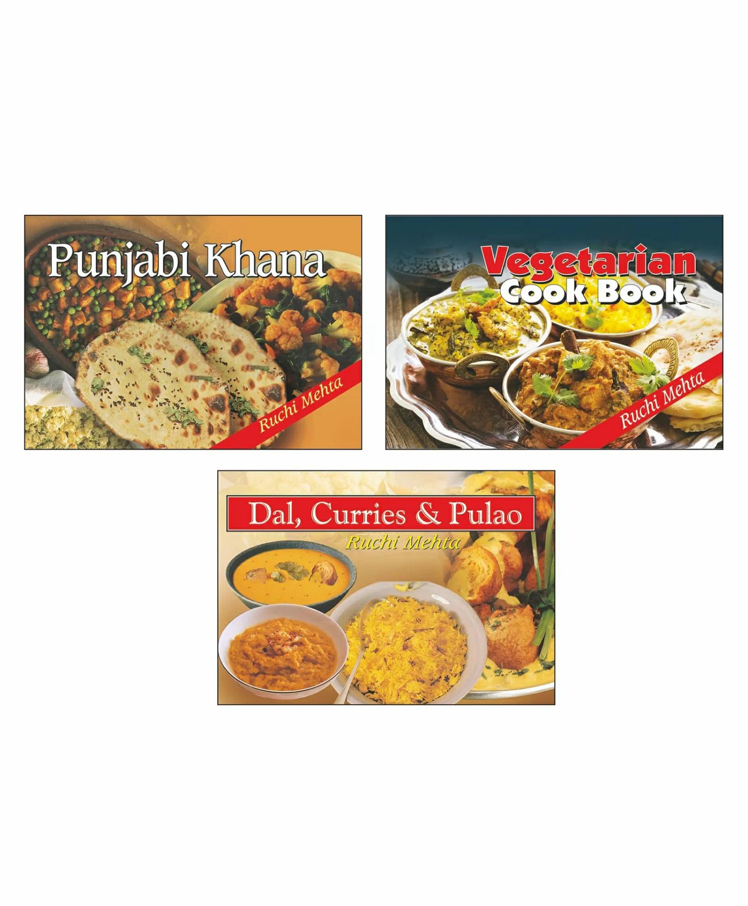 Ruchi Mehta Punjabi Dal Curries & Palao Cookery Books Set Of 3 – English  |   Pregnancy & Parenting Books Pregnancy & Parenting Books Pregnancy & Parenting Books