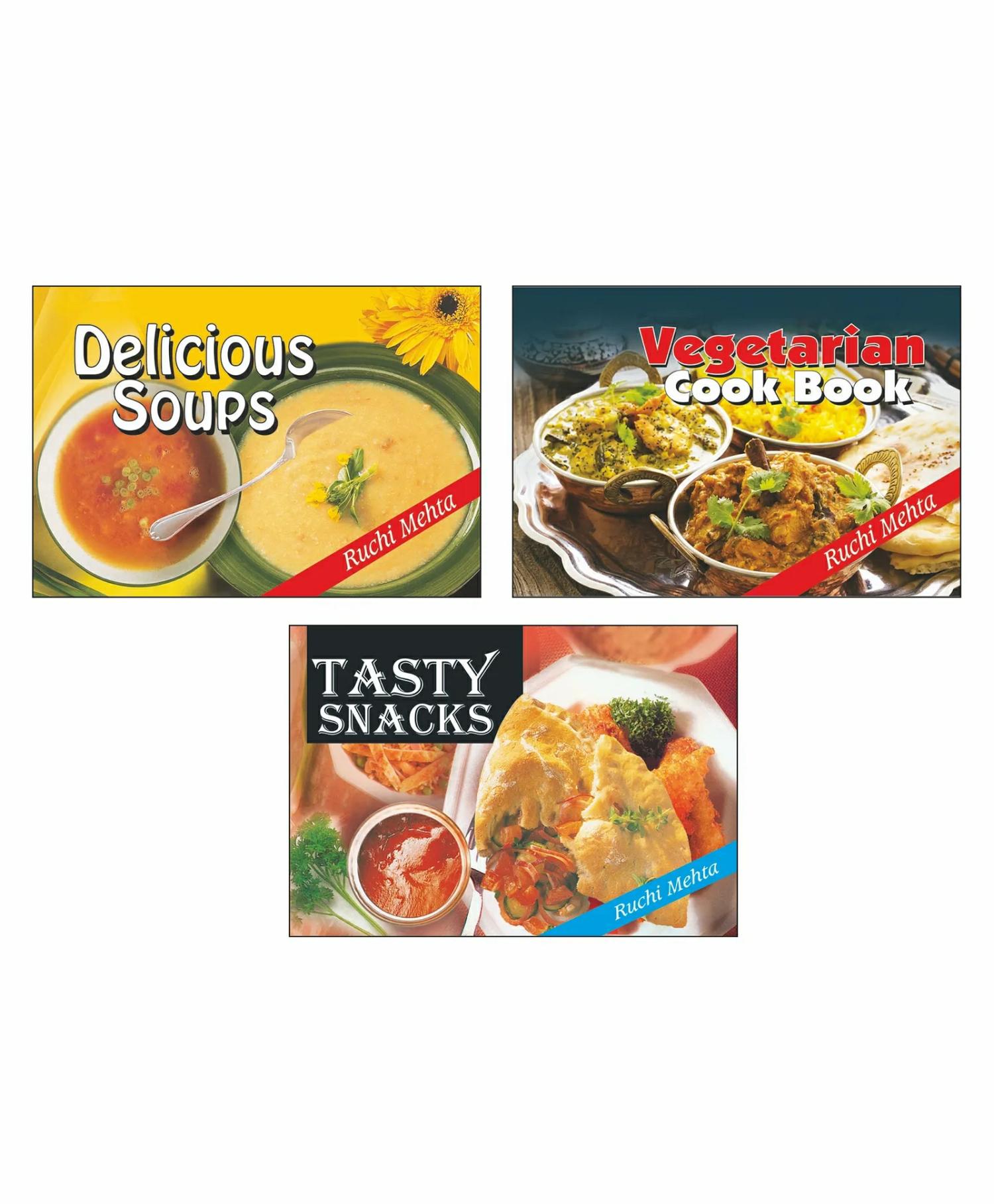 Ruchi Mehta Soups And Snacks Cookery Books Set Of 3 – English  |   Pregnancy & Parenting Books Pregnancy & Parenting Books Pregnancy & Parenting Books