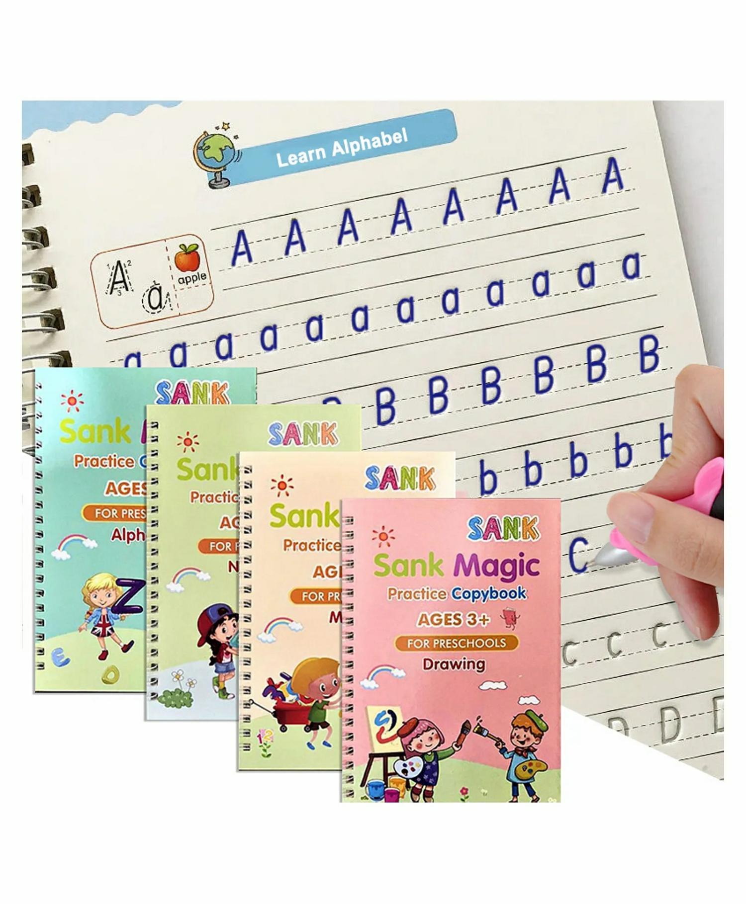 Sank Magic Reusable Tracing Book Pack Of 4 – English  |   Read & Learn Picture Books Picture Books