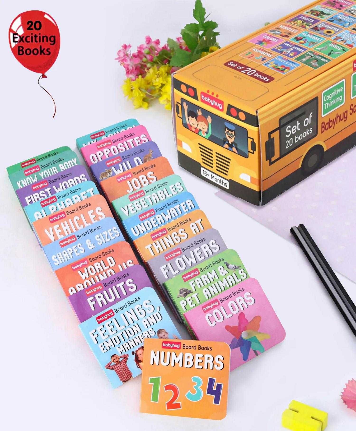 School Bus Board Book Set Of 20 – English  |   Board Books Board Books Board Books