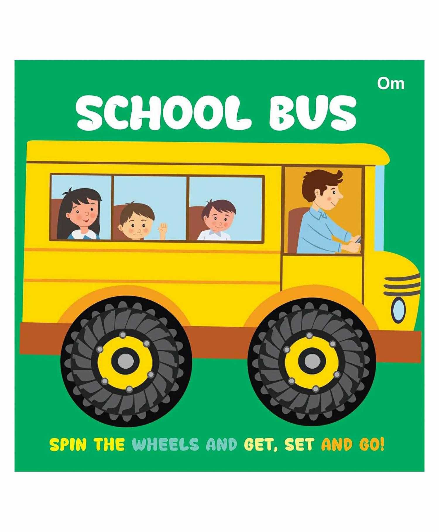 School Bus Wheel Book – Wheel Books For Kids – Board Book For Children English  |   Board Books Board Books Board Books