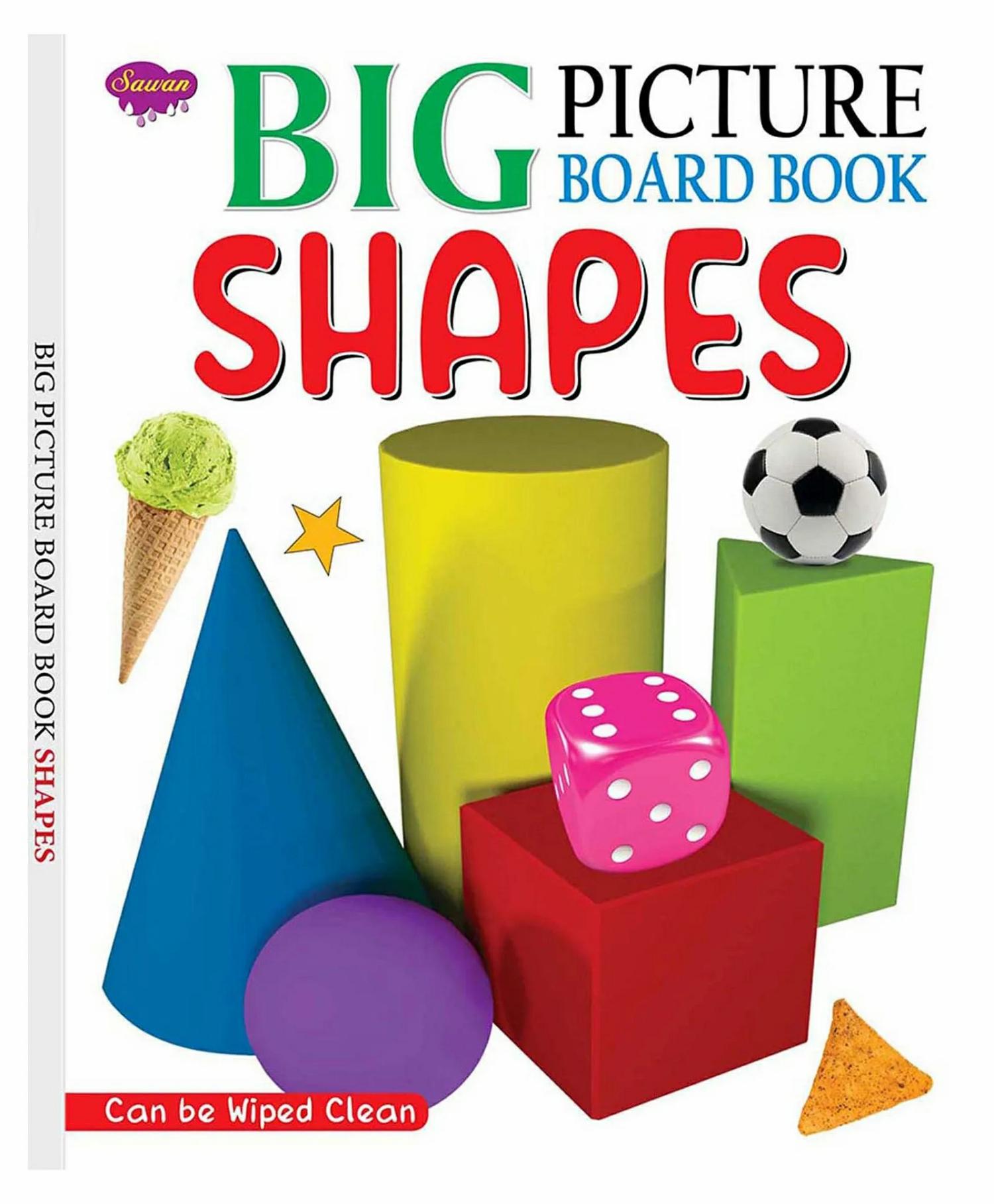 Shapes Wipe And Clean Picture Board Book – English  |   Board Books Board Books Board Books