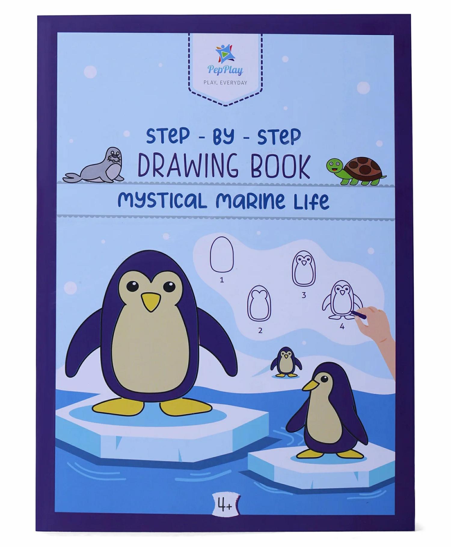 Step By Step Drawing Book  Mystical Marine Life – Multicolor  |   Drawing & Coloring Book Drawing & Coloring Book Drawing & Coloring Book