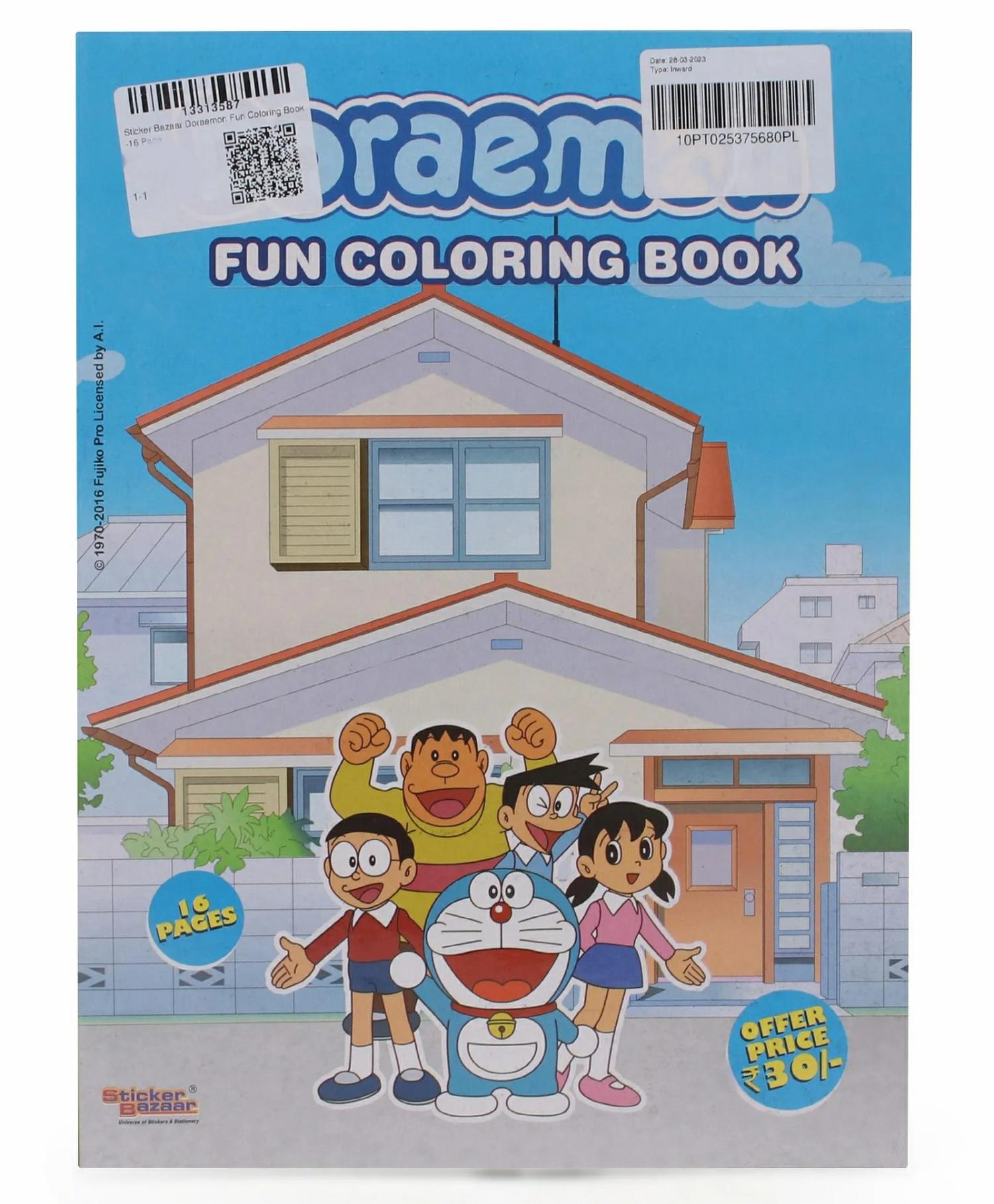 Sticker Bazaar Doraemon Fun Coloring Book – English (Print May Vary)  |   Crafts, Hobbies & Activity Books Crafts, Hobbies & Activity Books Crafts