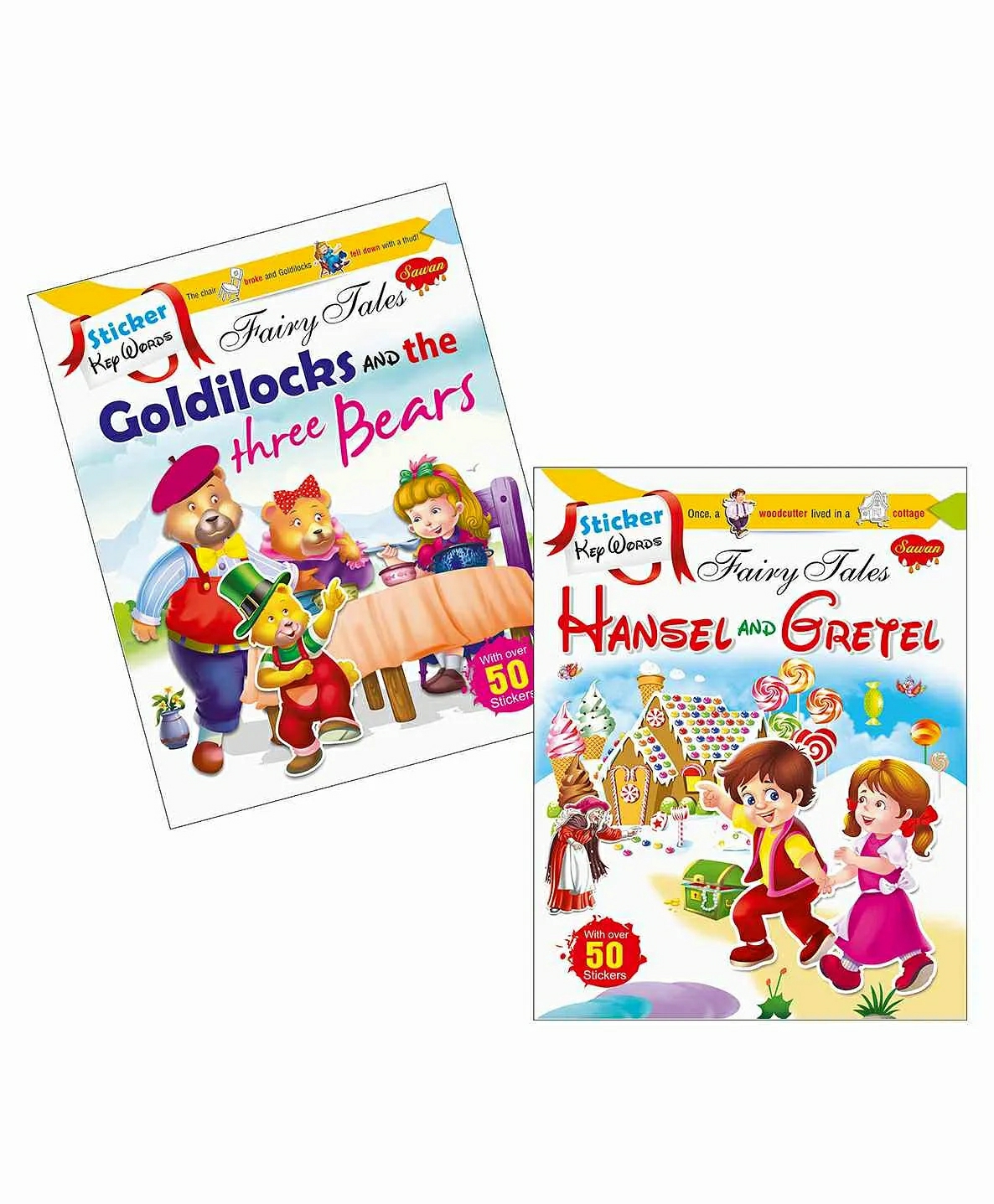 Sticker Key Words Book Goldilocks & The Three Bears & Hansel And Gretel Set Of 2 – English  |   Crafts, Hobbies & Activity Books Crafts, Hobbies & Activity Books Crafts