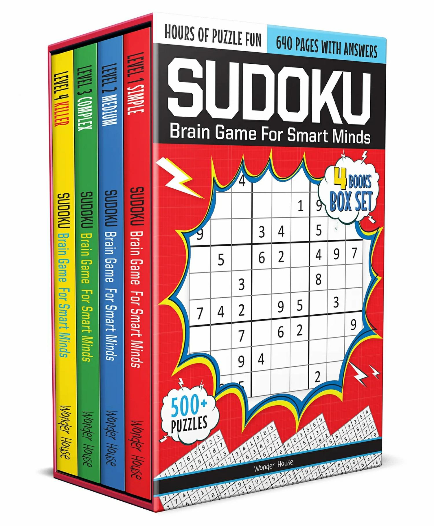 Sudoku Brain Games For Smart Minds Pack Of 4 – English  |   Crafts, Hobbies & Activity Books Crafts, Hobbies & Activity Books Crafts