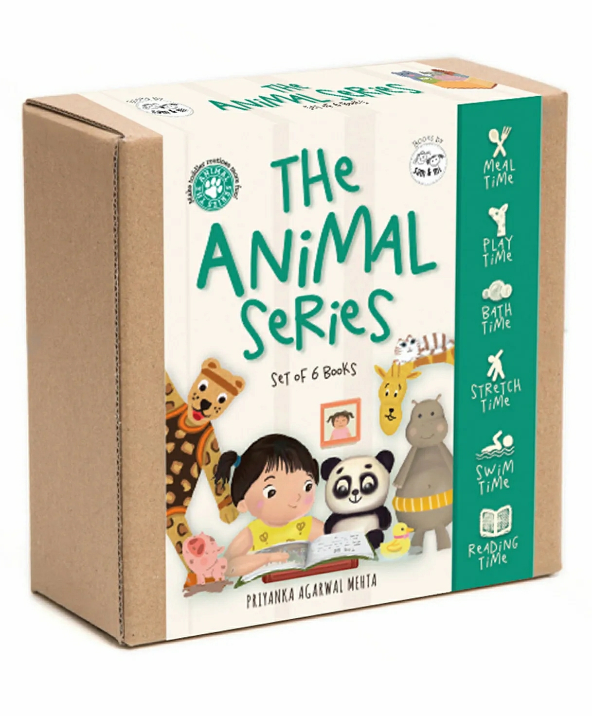 The Animal Series Set Of 6 By Priyanka Agarwal Mehta – English  |   Board Books Board Books Board Books