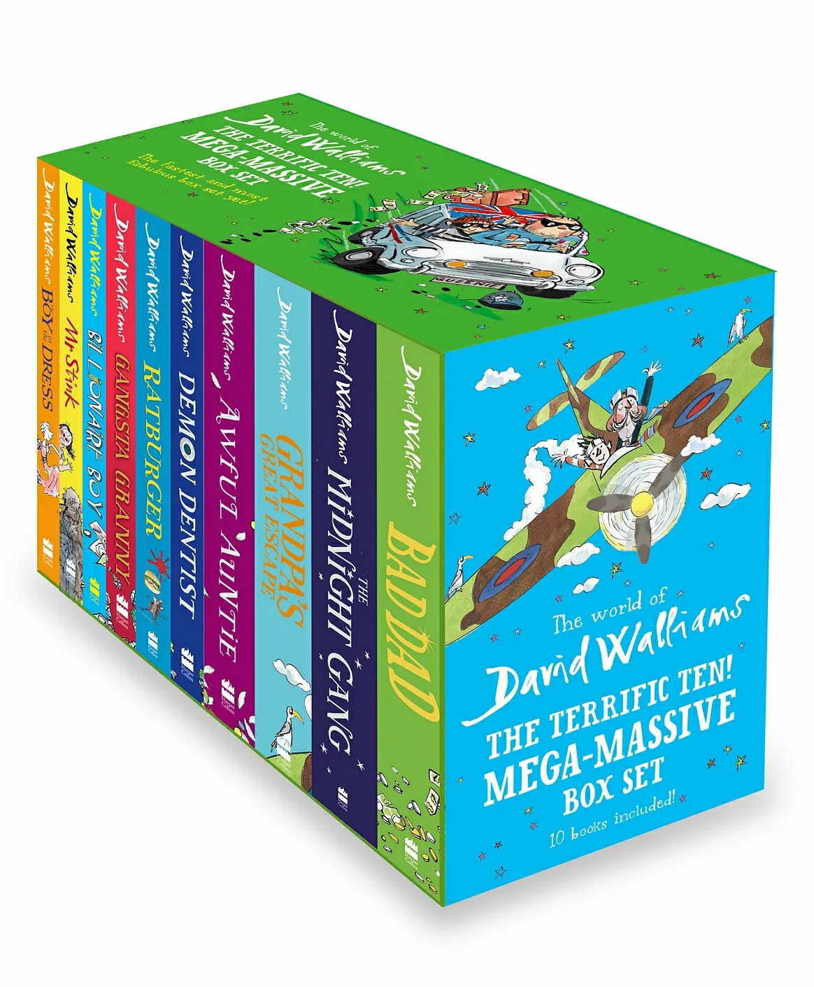 The Terrific Ten Story Books Set Of 10 By David Walliams – English  |   Picture Books Comics & Graphic Books Comics & Graphic Books