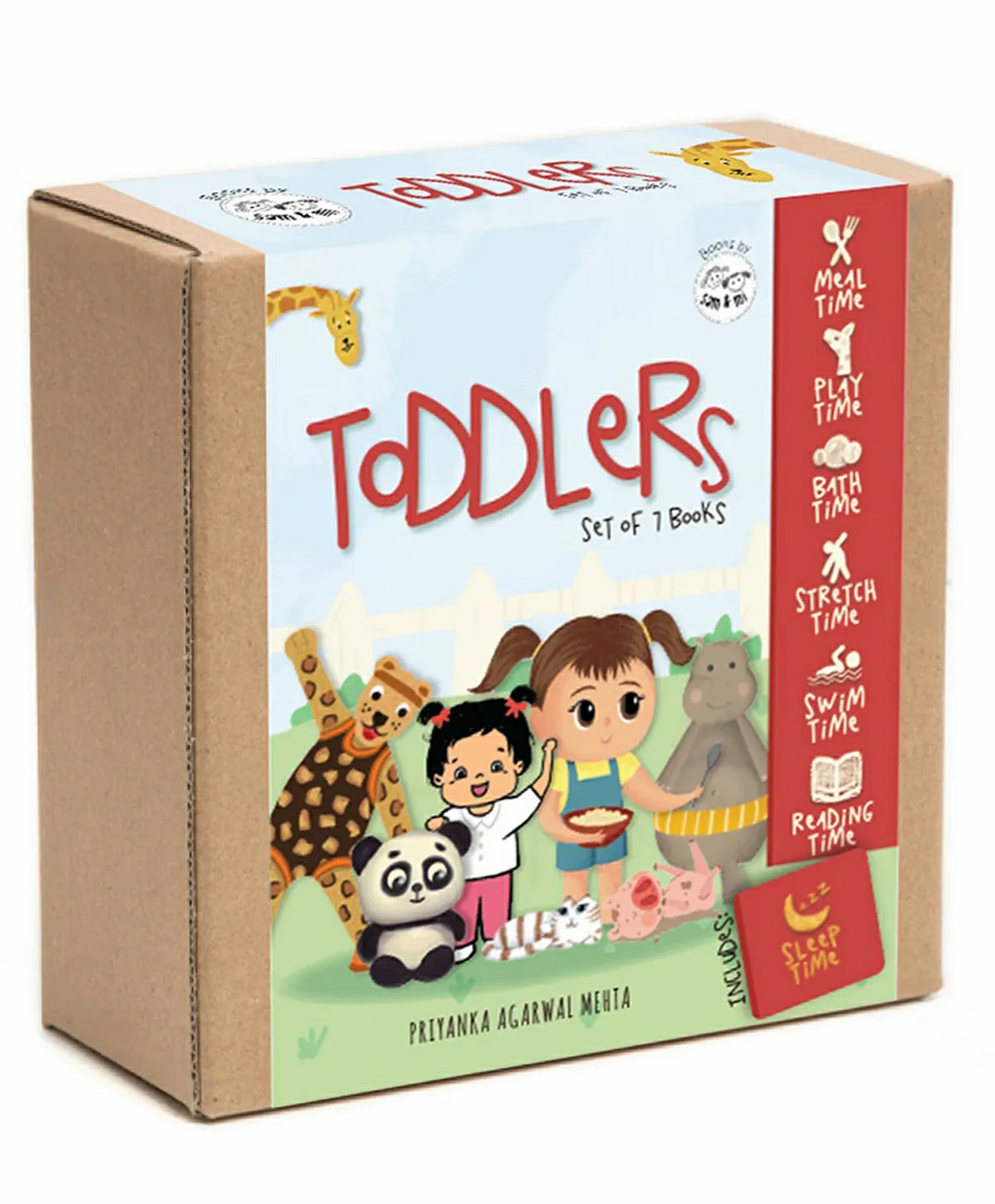 Toddler Book Set By Priyanka Agarwal Mehta Pack Of 7 – English  |   Board Books Board Books Board Books