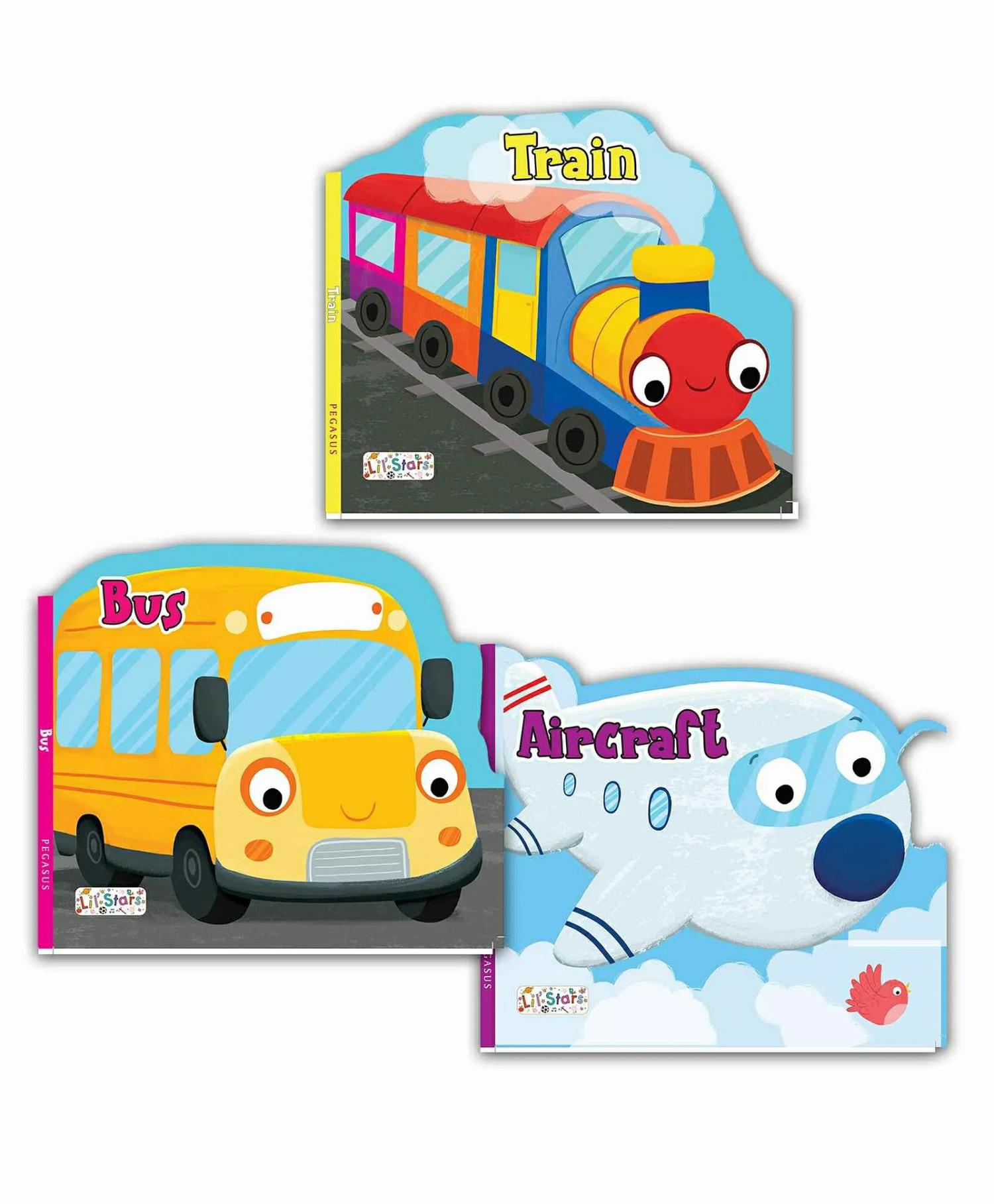 Transport Board Books Set Of 3 – English  |   Board Books Board Books Board Books