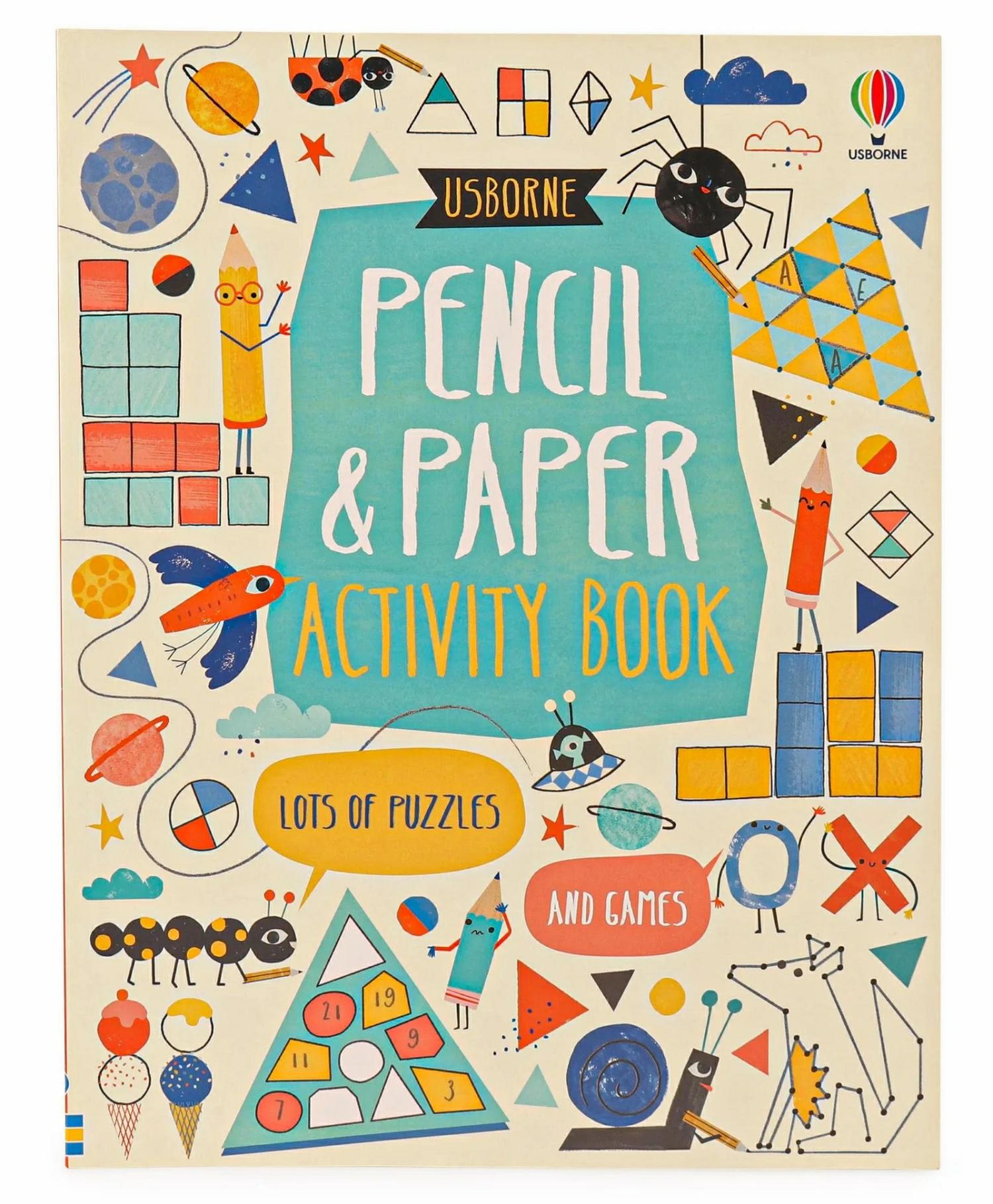 Usborne Pencil & Paper Activity Book – English  |   Crafts, Hobbies & Activity Books Crafts, Hobbies & Activity Books Crafts