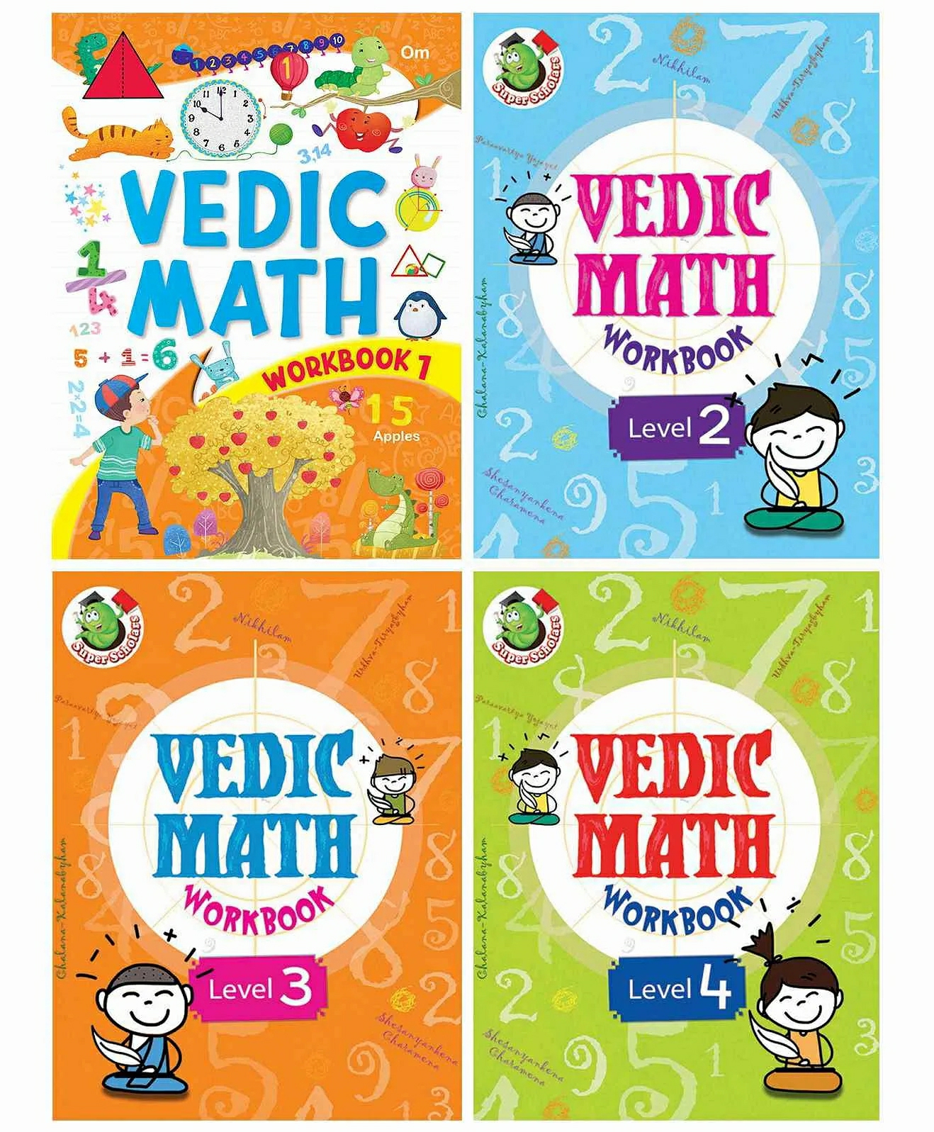 Vedic Math Grade 1St To 4Th Book Pack Of 4 – English  |   Academic Books Academic Books Academic Books