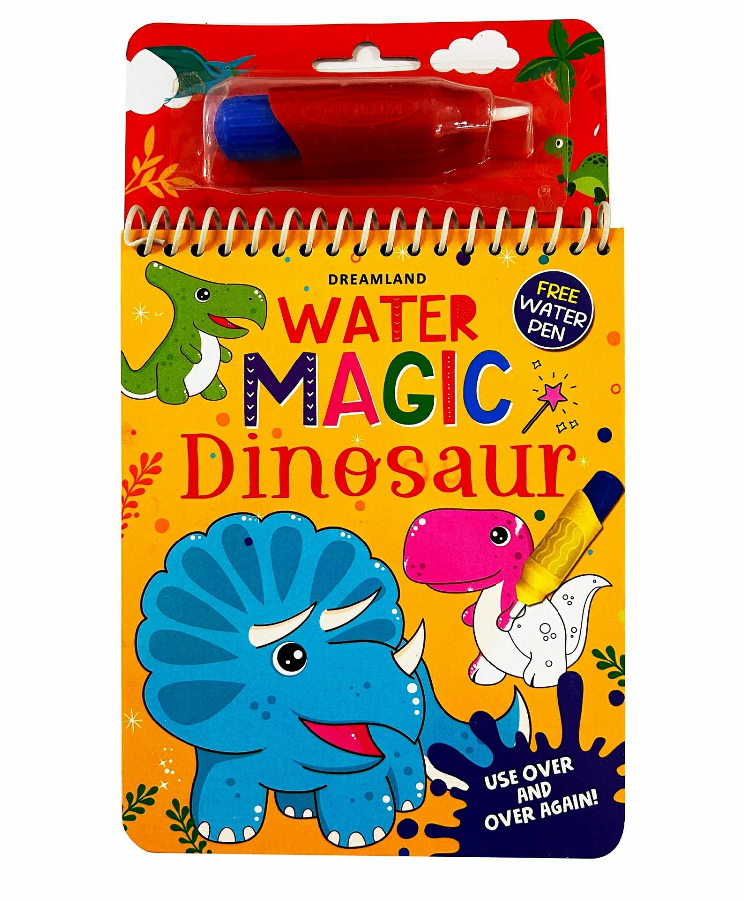 Water Magic Dinosaur With Water Pen Use Over And Over Again – English  |   Crafts, Hobbies & Activity Books Crafts, Hobbies & Activity Books Crafts