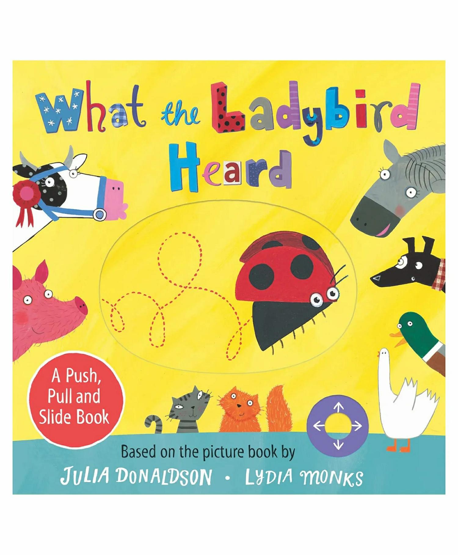 What The Ladybird Heard A Push Pull And Slide Book By Julia Donaldson- English  |   Board Books Board Books Board Books