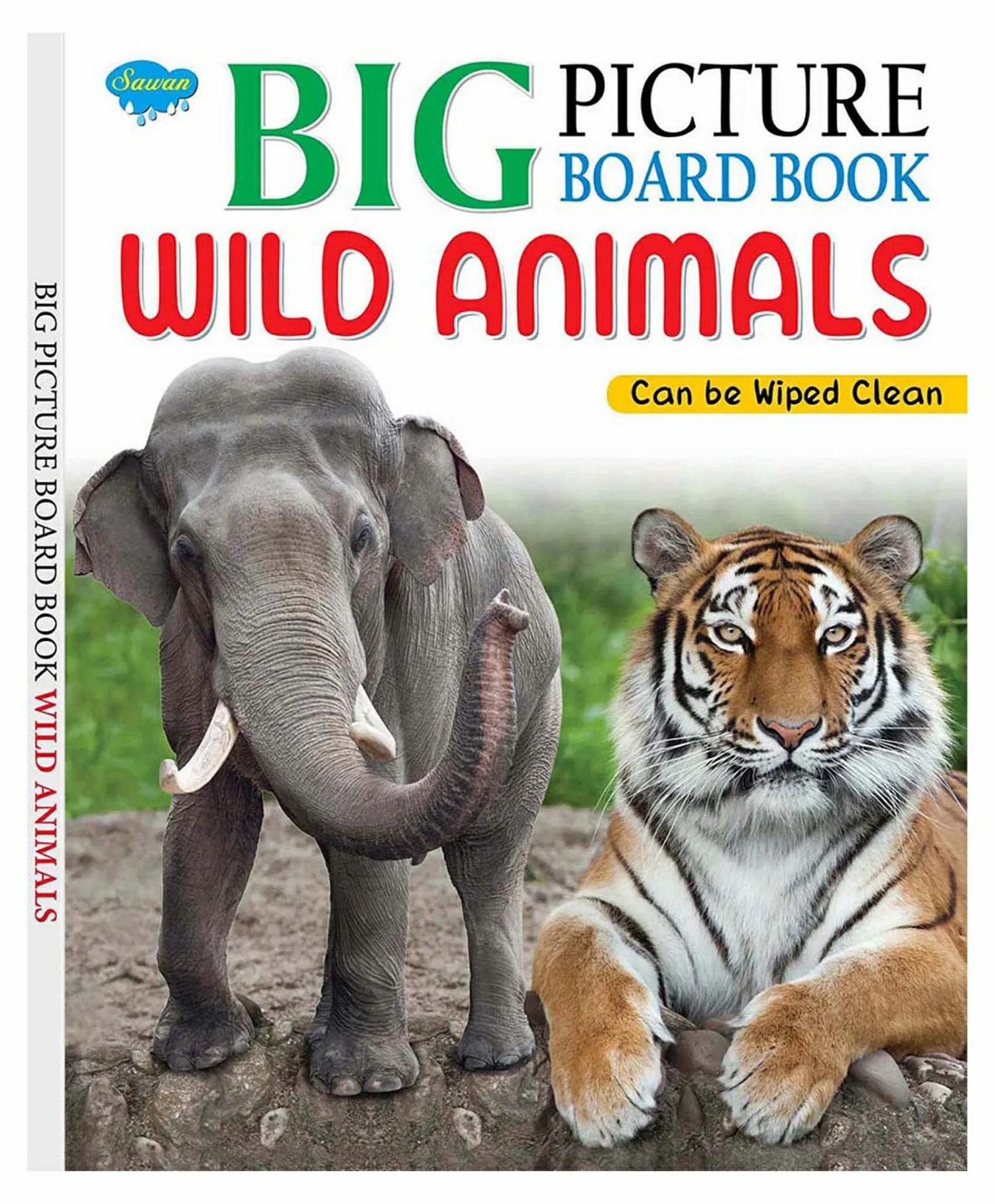 Wild Animals Wipe And Clean Picture Board Book – English  |   Board Books Board Books Board Books