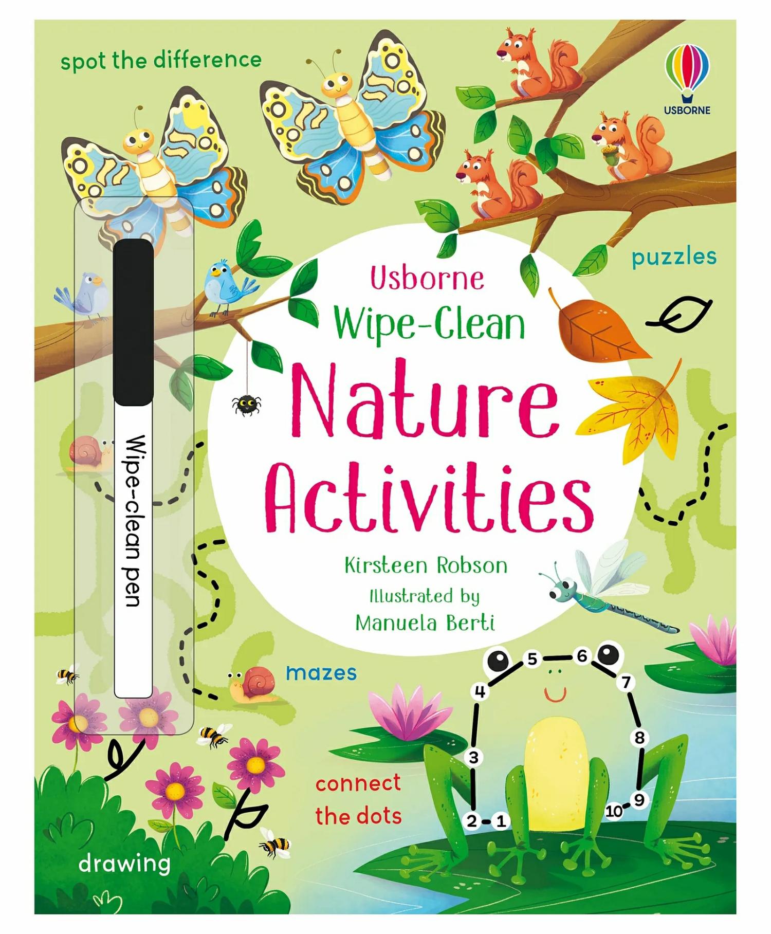 Wipe Clean Nature Activities By Kirsteen Robson – English  |   Drawing & Coloring Book Drawing & Coloring Book Drawing & Coloring Book