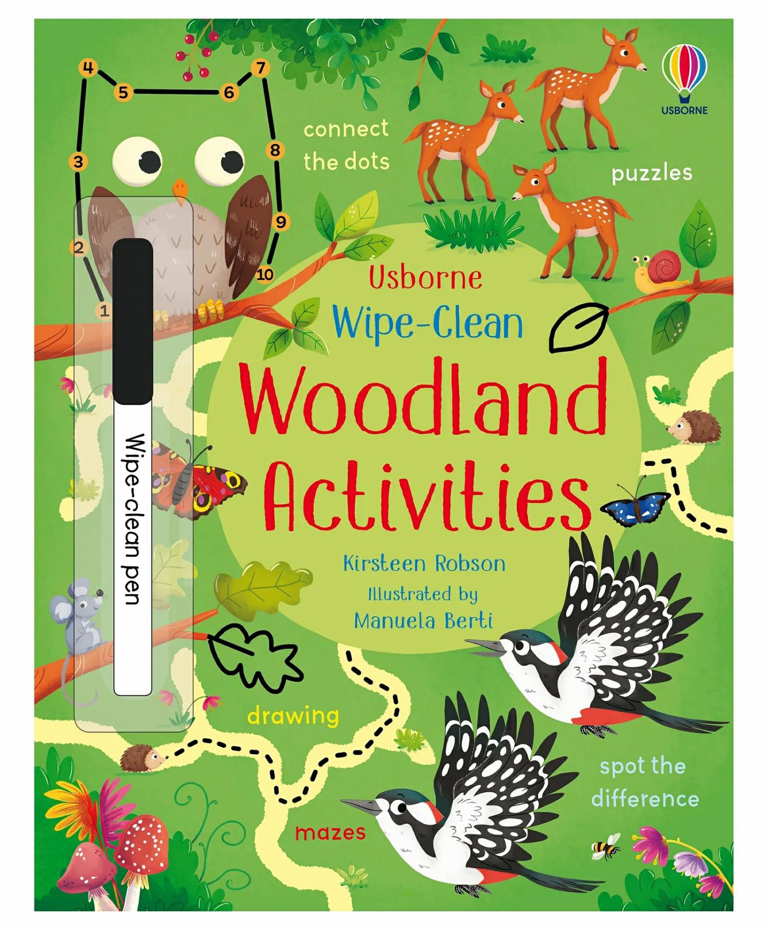 Wipe Clean Woodland Activities By Kirsteen Robson – English  |   Drawing & Coloring Book Drawing & Coloring Book Drawing & Coloring Book