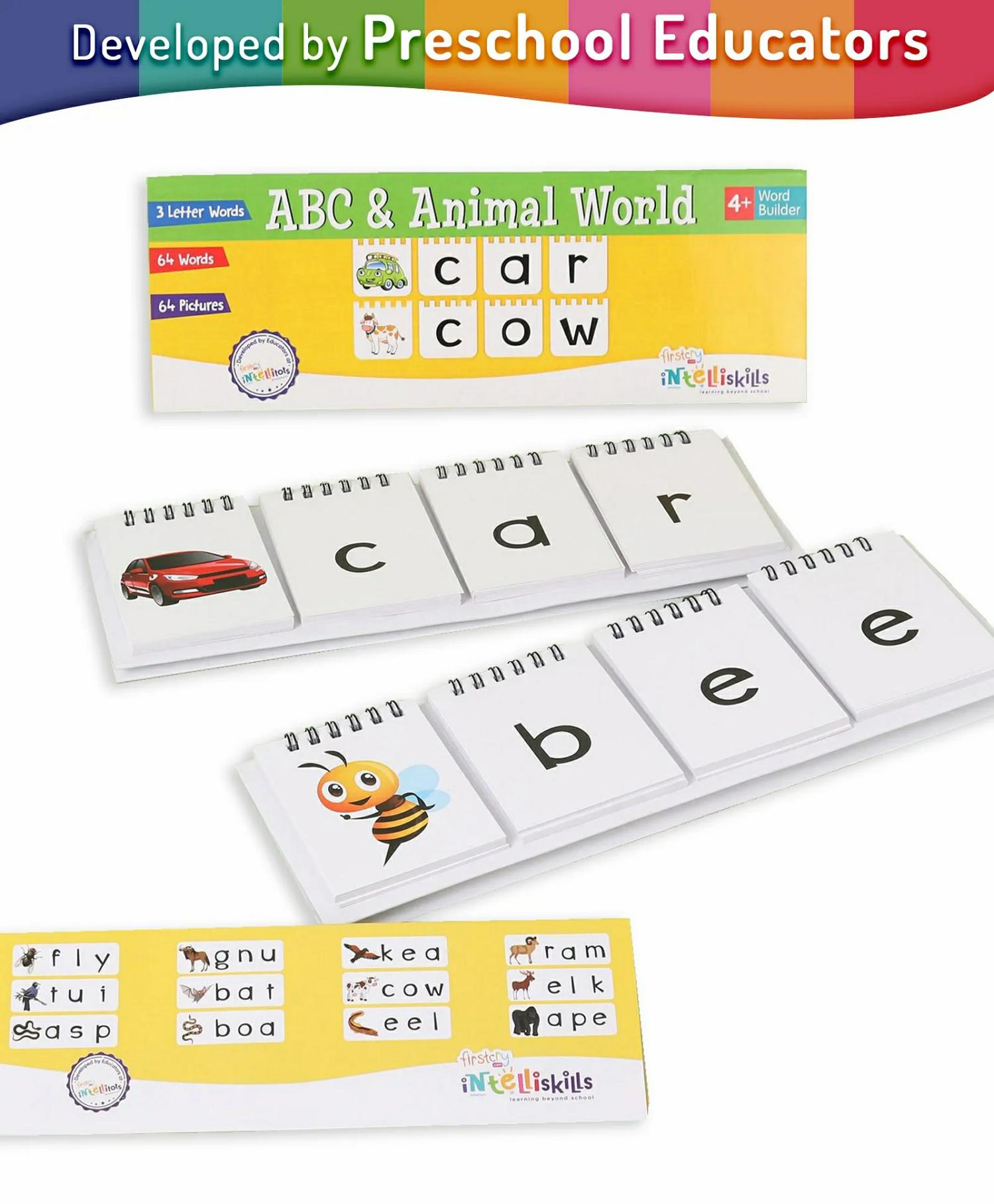 Word Builder Abc And Animal World Set Of 2 – English  |   Picture Books Picture Books Picture Books