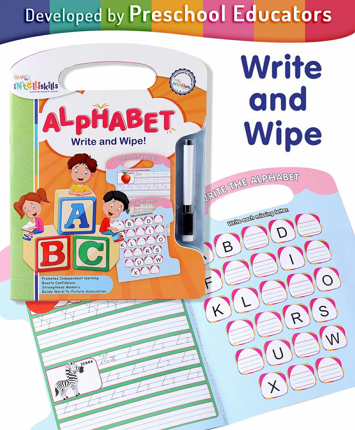 Write And Wipe Book Alphabets – English  |   Read & Learn Read & Learn Read & Learn