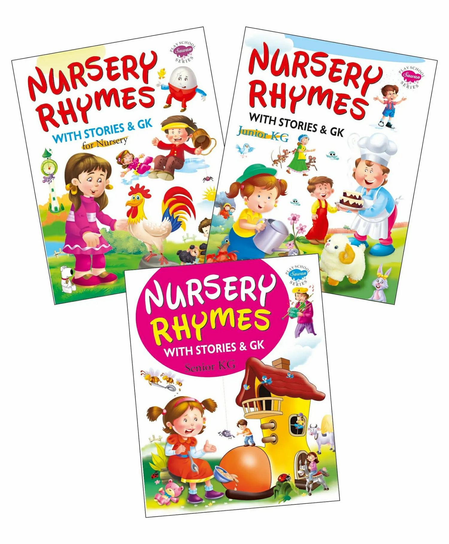 My First Nursery Rhymes Book Set Of 3 Books – English  |   Rhymes & Poetry Books Rhymes & Poetry Books Rhymes & Poetry Books