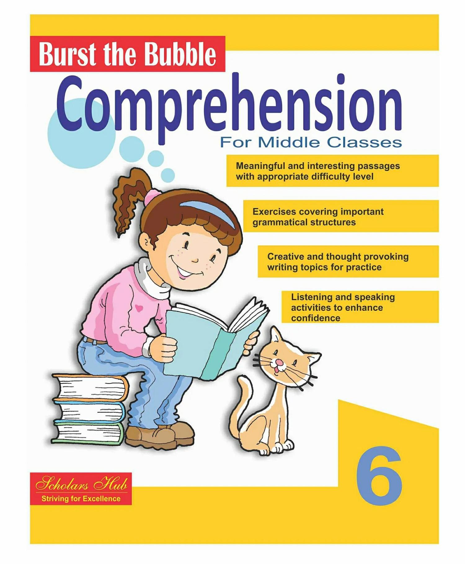 Comprehension Reading And Learning Book (For Middle Classes-6) – English  |   Academic Books Academic Books Academic Books