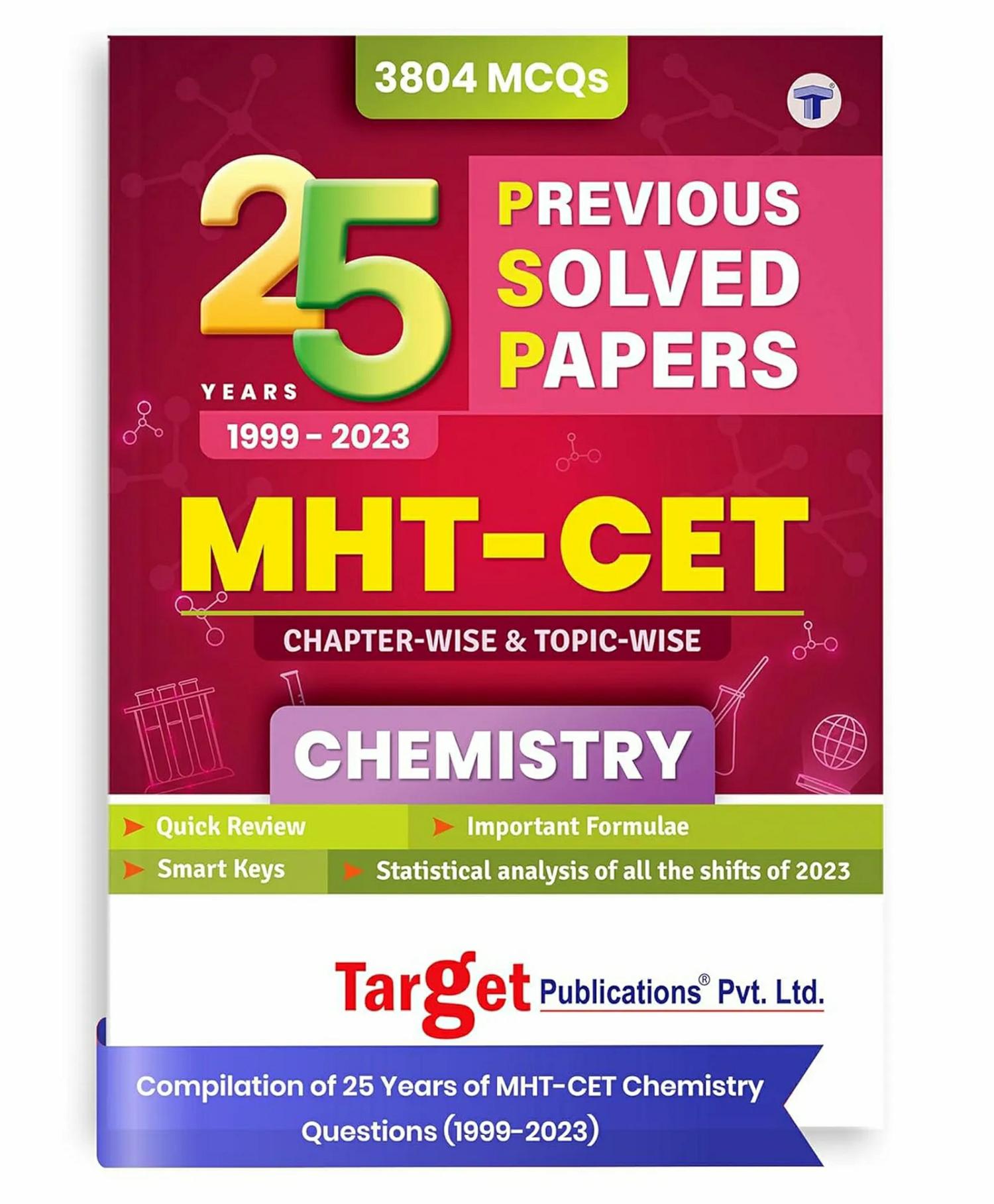 Mht-Cet Psp Chemistry – English  |   Academic Books Academic Books Academic Books