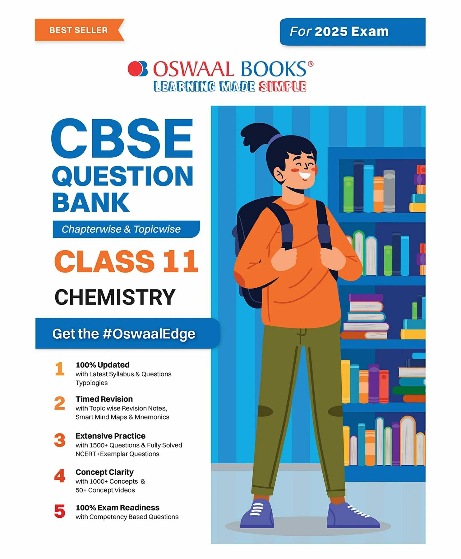 Oswaal Cbse Question Bank Class 11 Chemistry, Chapterwise And Topicwise Solved Papers For 2025 Exams  |   Academic Books Academic Books Academic Books