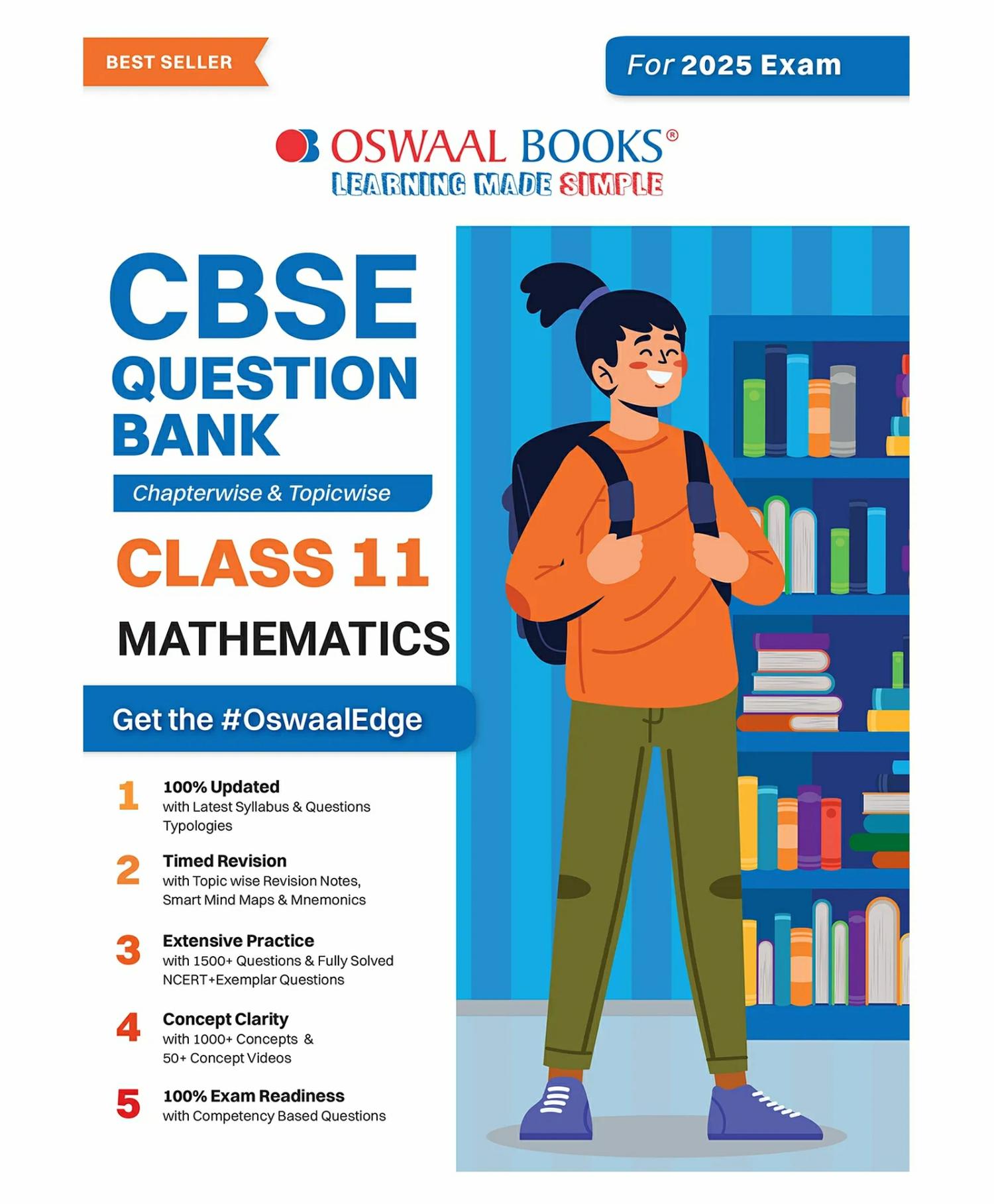 Oswaal Cbse Question Bank Class 11 Mathematics, Chapterwise And Topicwise Solved Papers For 2025 Exams  |   Academic Books Academic Books Academic Books