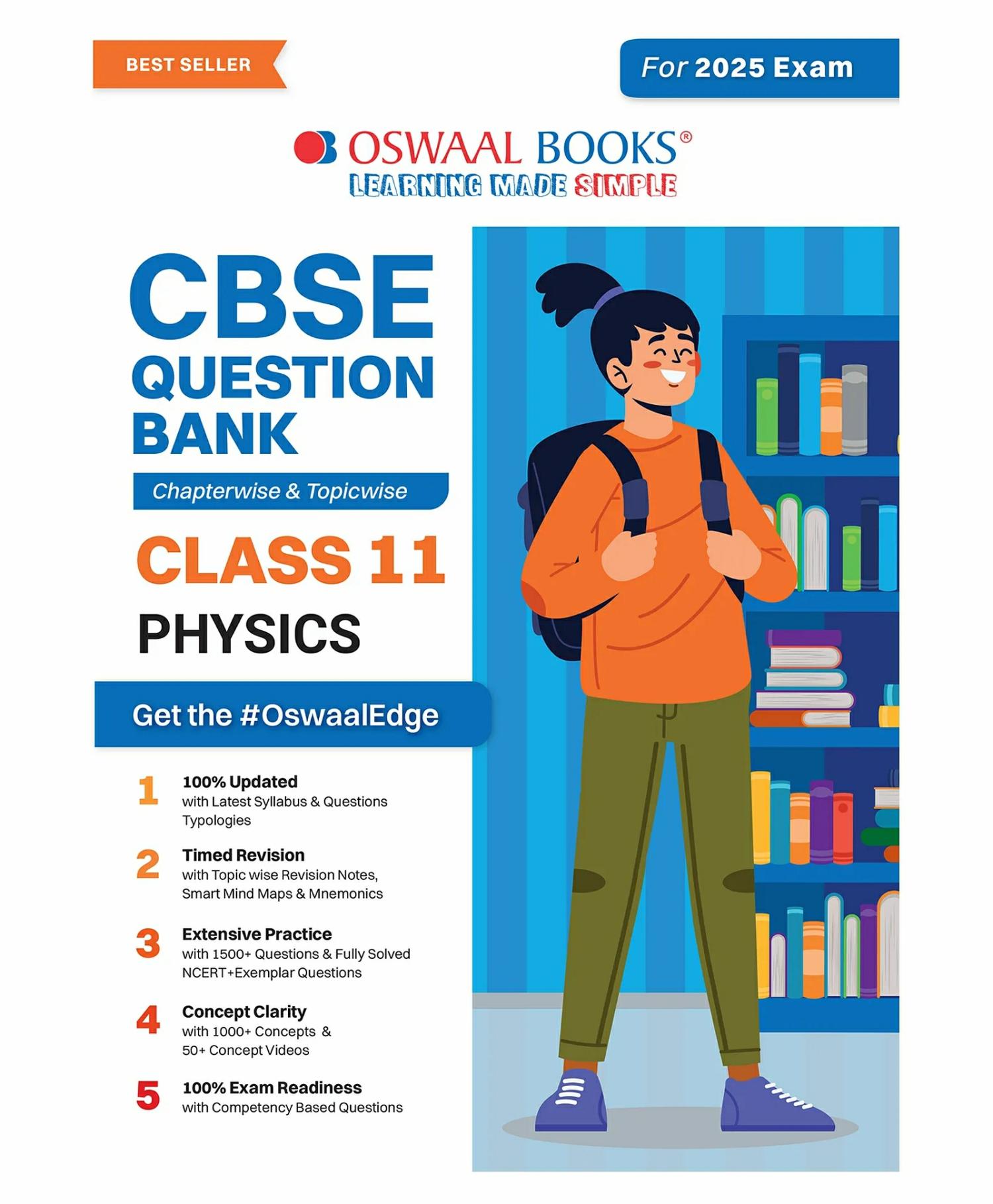 Oswaal Cbse Question Bank Class 11 Physics, Chapterwise And Topicwise Solved Papers For 2025 Exams  |   Academic Books Academic Books Academic Books