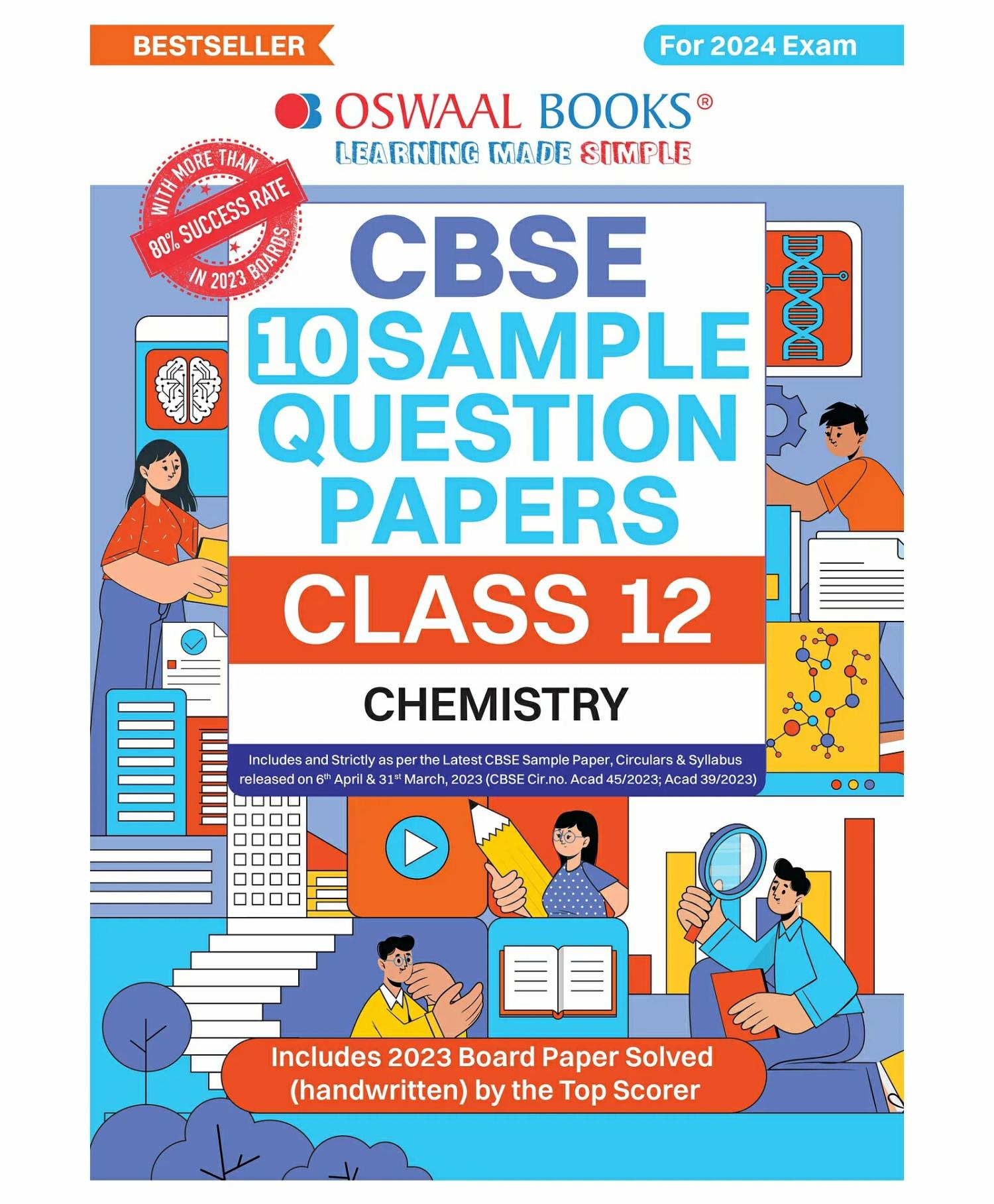 Oswaal  Cbse Sample Question Papers Class 12 Chemistry (For Board Exams 2024) | 2023-24  |   Academic Books Academic Books Academic Books