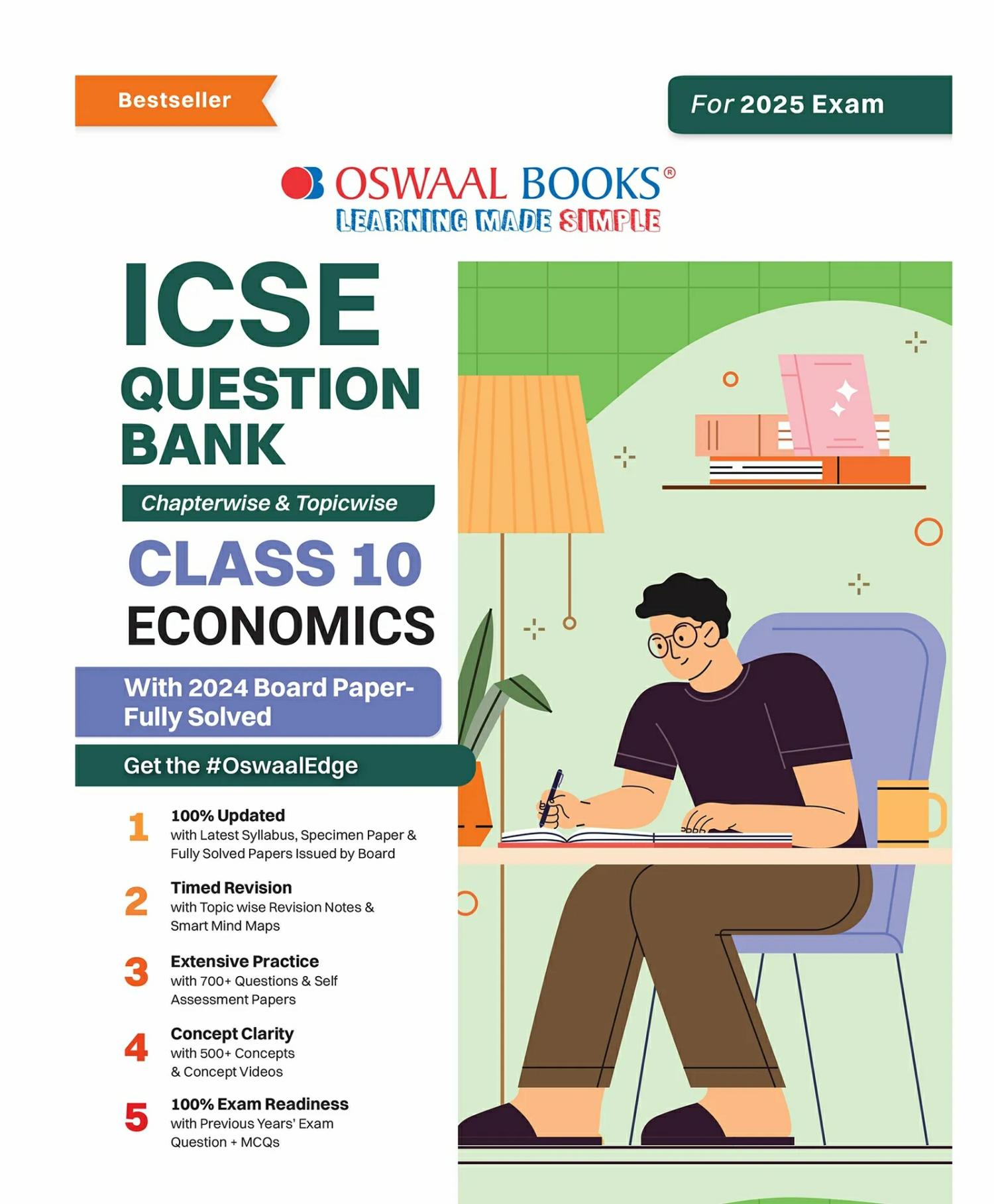 Oswaal Icse Question Bank Class 10 Economics | Chapterwise | Topicwise | Solved Papers | For 2025 Board Exams  |   Academic Books Academic Books Academic Books