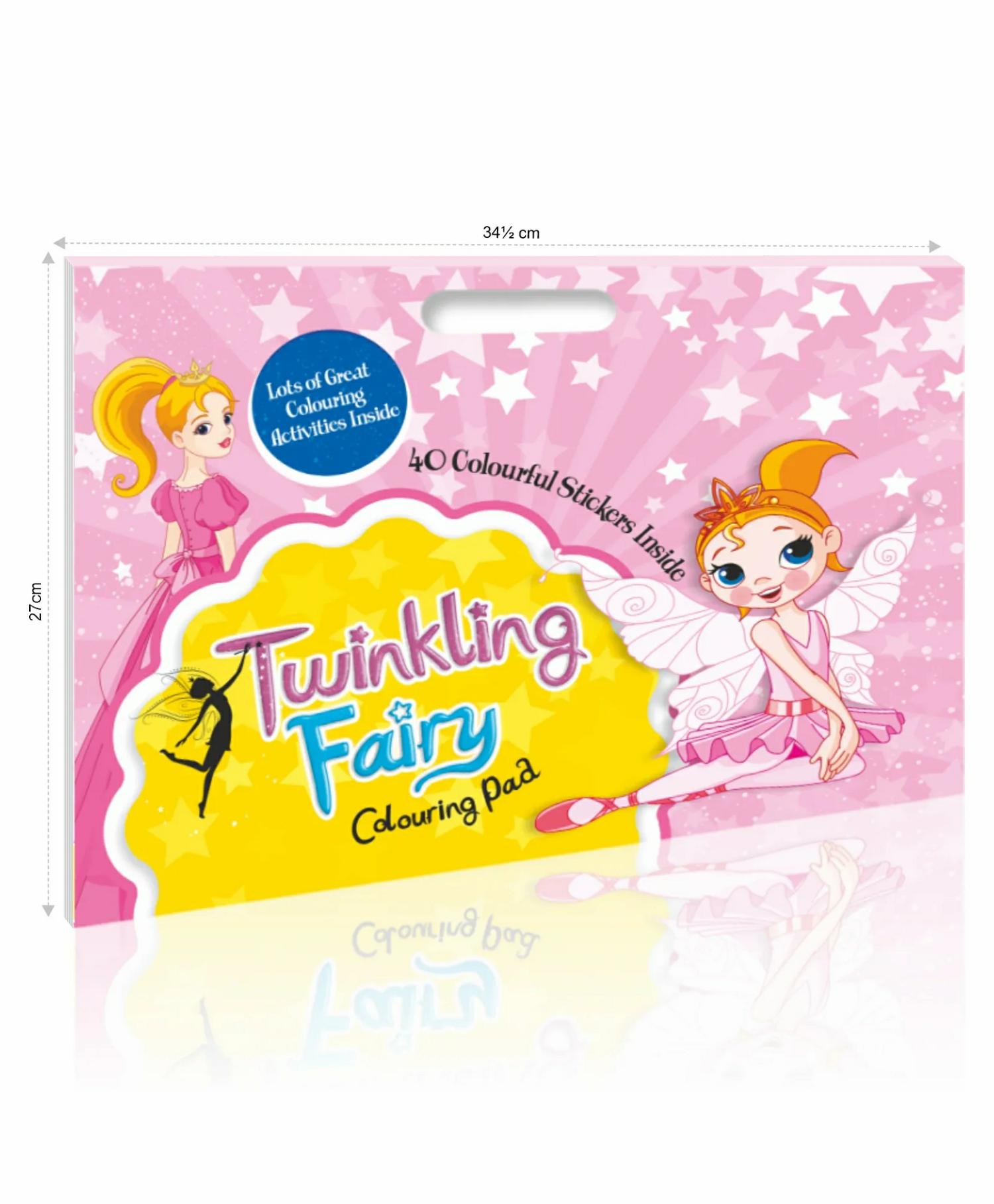 My Big Twinkling Fairy Colouring Pad With Carry Handle And Reference Sticker – English  |   Drawing & Coloring Book Drawing & Coloring Book Drawing & Coloring Book