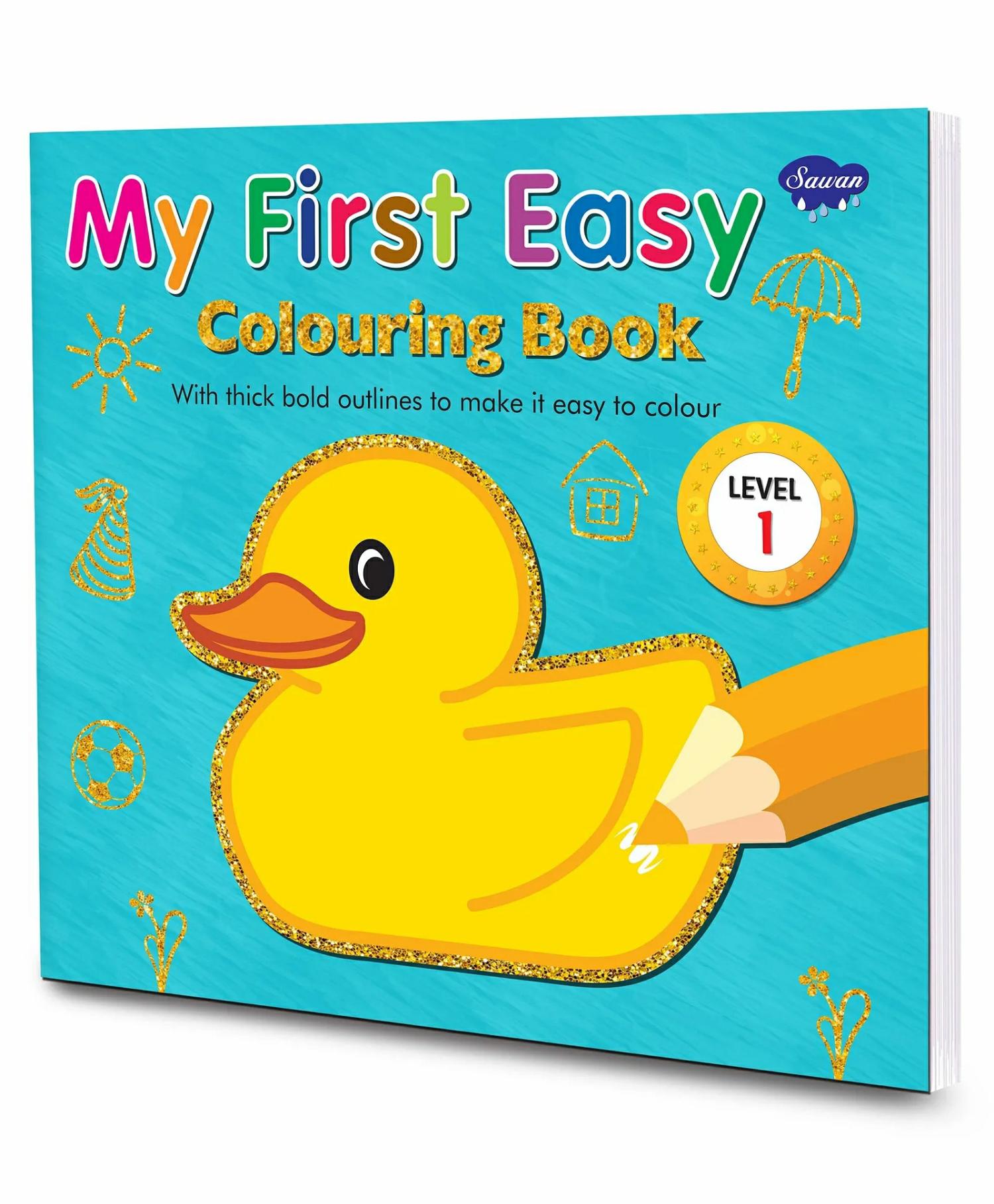 Presents My First Easy Colouring Book Level 1 – English  |   Drawing & Coloring Book Drawing & Coloring Book Drawing & Coloring Book