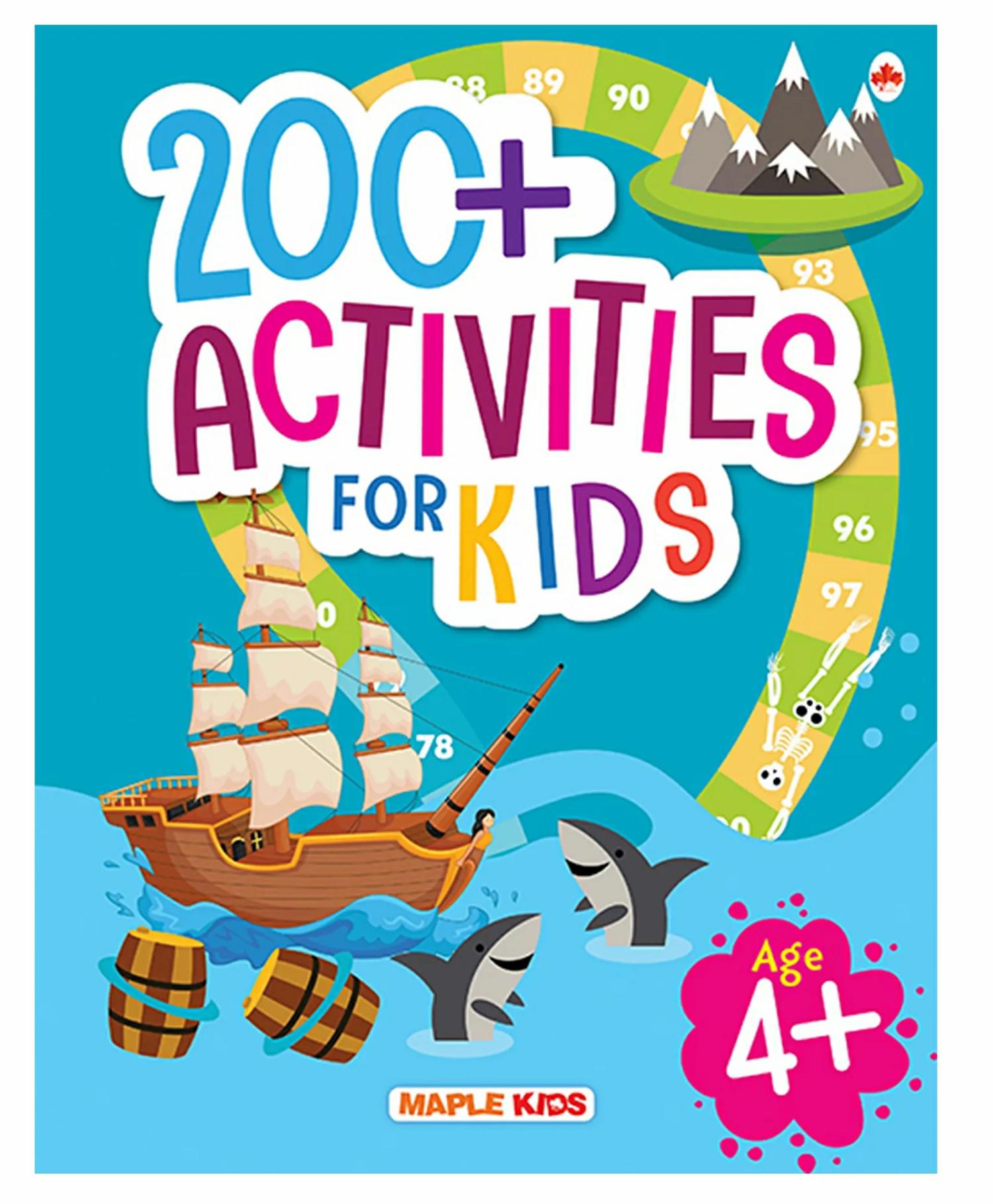 Brain Activity Book For Kids 200 Activities  – English  |   Sticker Books Sticker Books Sticker Books