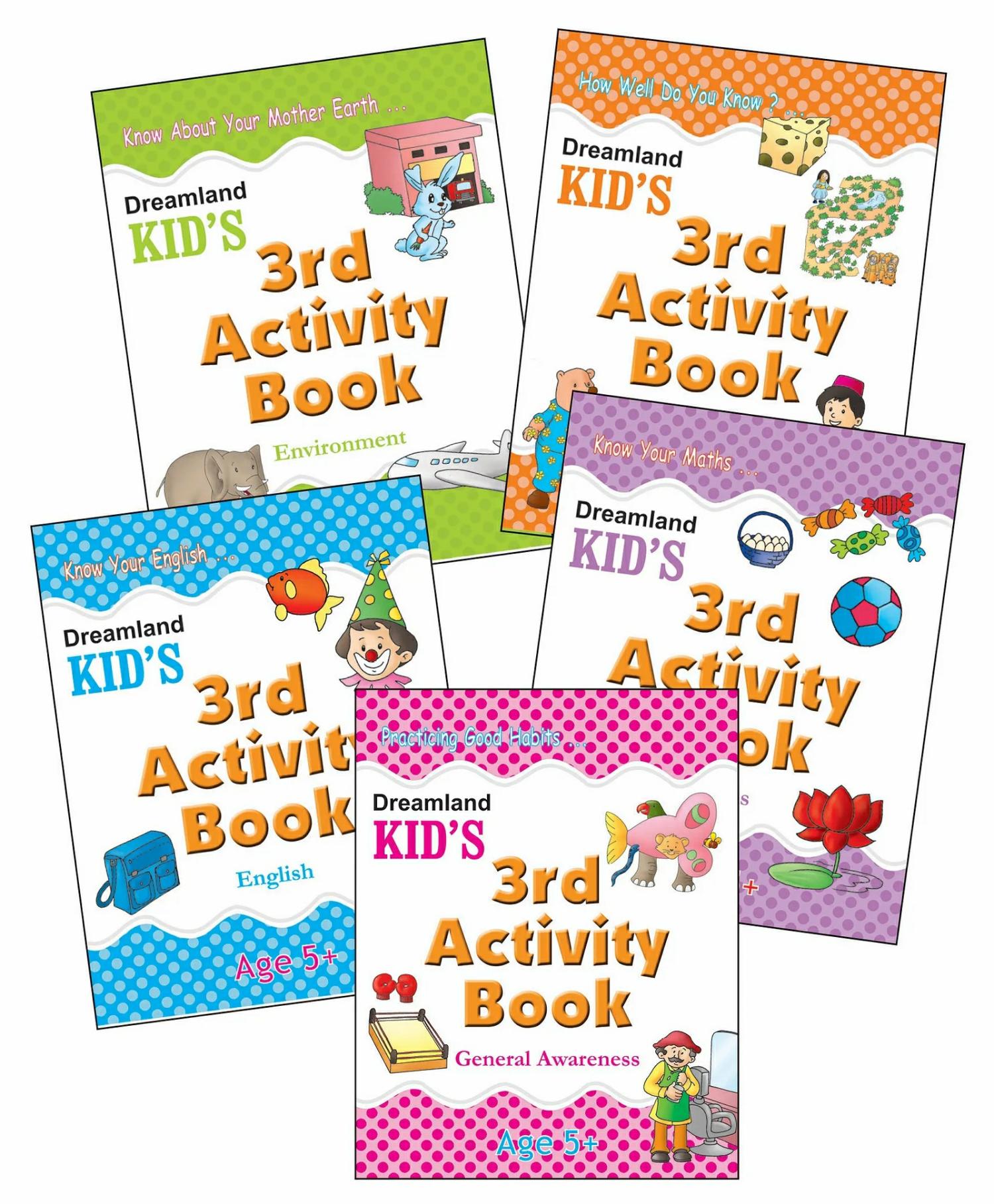 Dreamland Kid’S Activity – Pack (5 Titles- English, Maths, Environment, General Awareness, Logic Reasoning)  |   Crafts, Hobbies & Activity Books Crafts, Hobbies & Activity Books Crafts