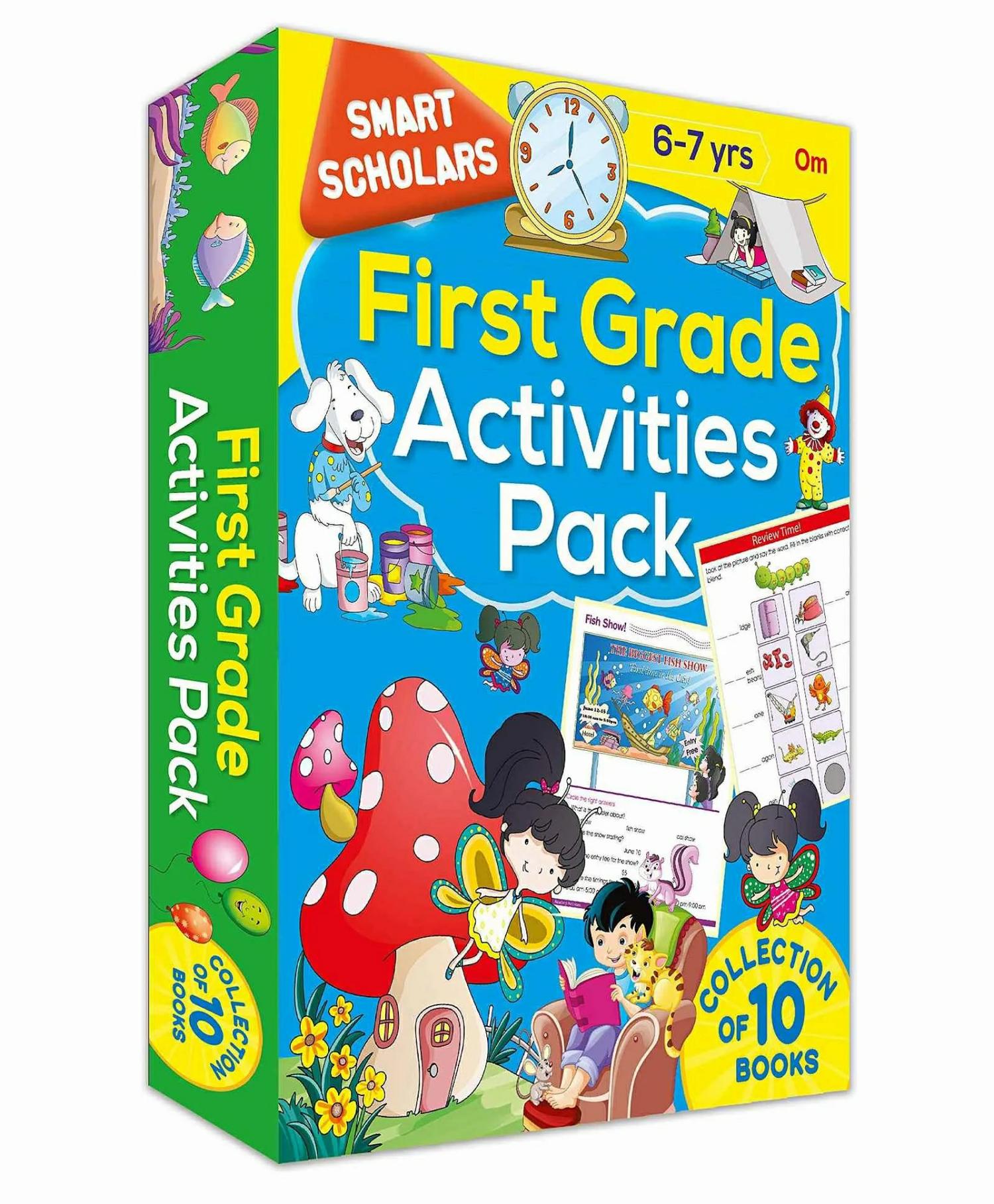 First Grade Activities Smart Scholars Book Pack Of 10 – English  |   Crafts, Hobbies & Activity Books Crafts, Hobbies & Activity Books Crafts