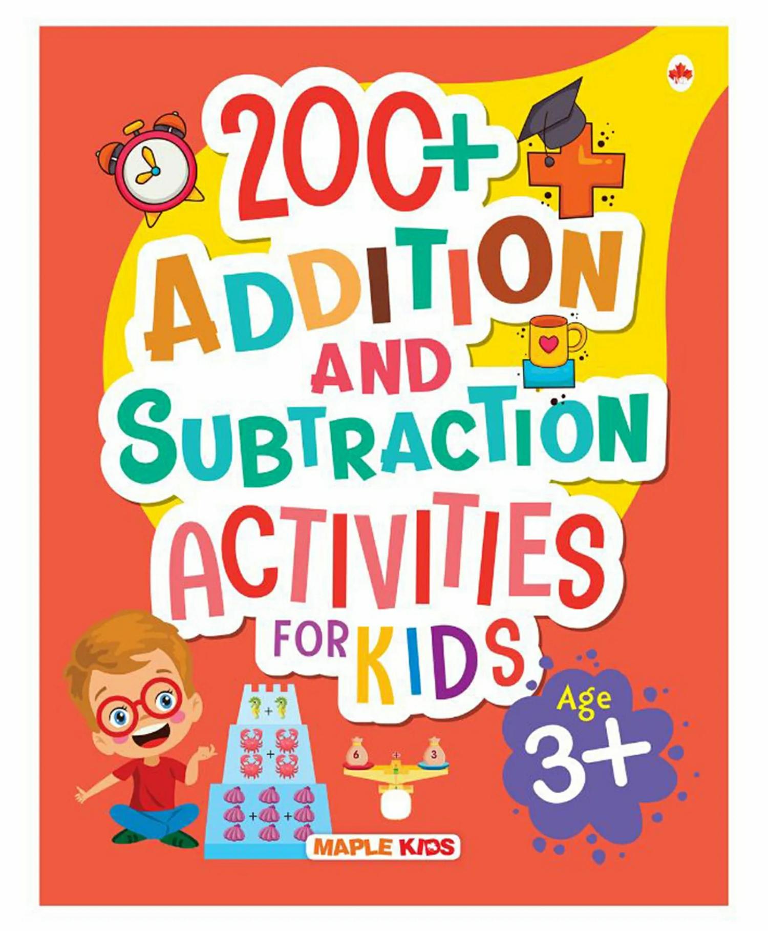 Math Activity Book For Kids  200+ Addition And Subtraction -English  |   Crafts, Hobbies & Activity Books Crafts, Hobbies & Activity Books Crafts