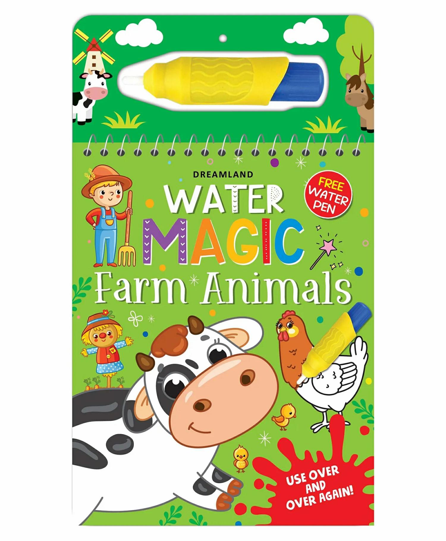 Water Magic Farm Animals With Water Pen Use Over And Over Again – English  |   Crafts, Hobbies & Activity Books Crafts, Hobbies & Activity Books Crafts